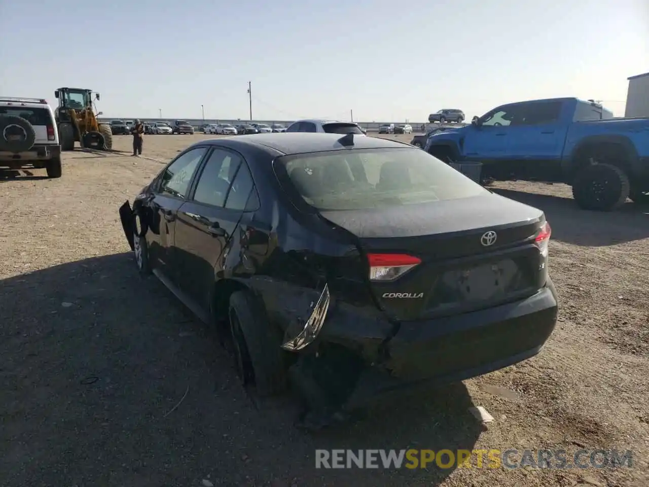 3 Photograph of a damaged car JTDEPRAE1LJ108366 TOYOTA COROLLA 2020