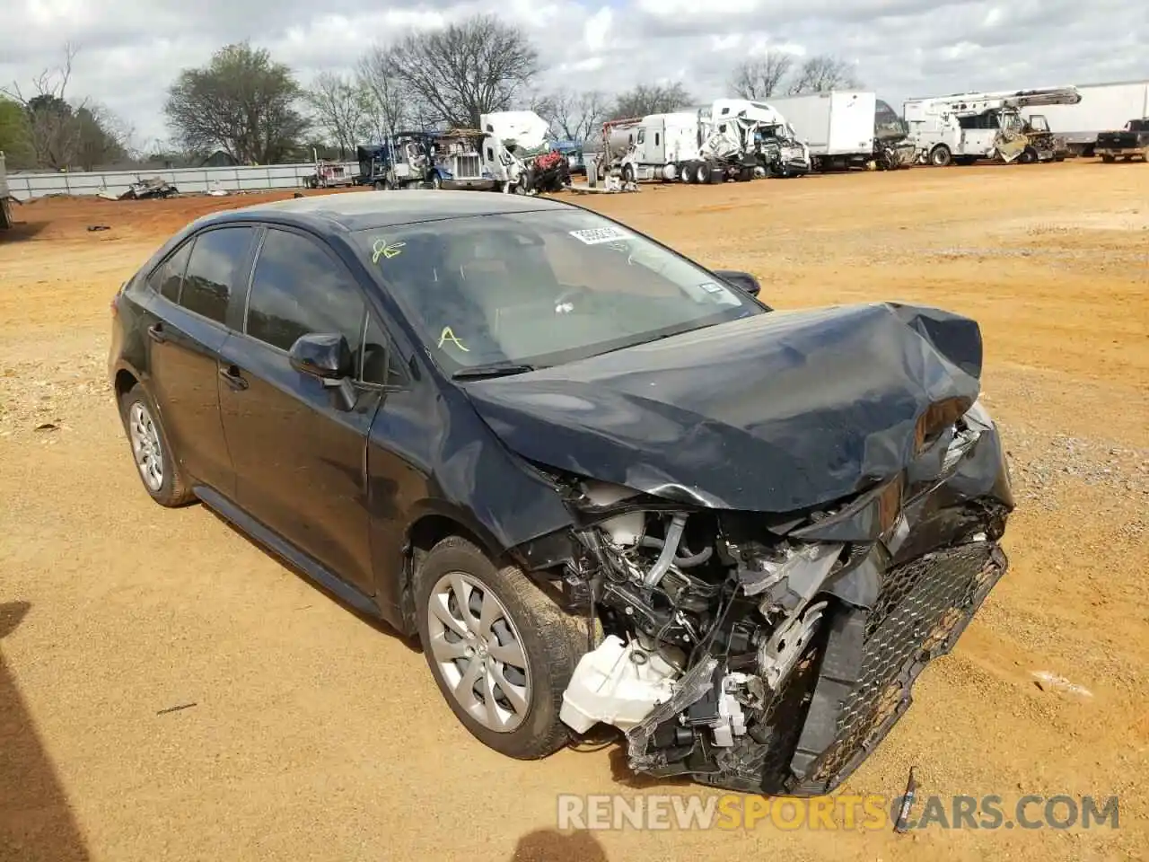 1 Photograph of a damaged car JTDEPRAE1LJ108870 TOYOTA COROLLA 2020