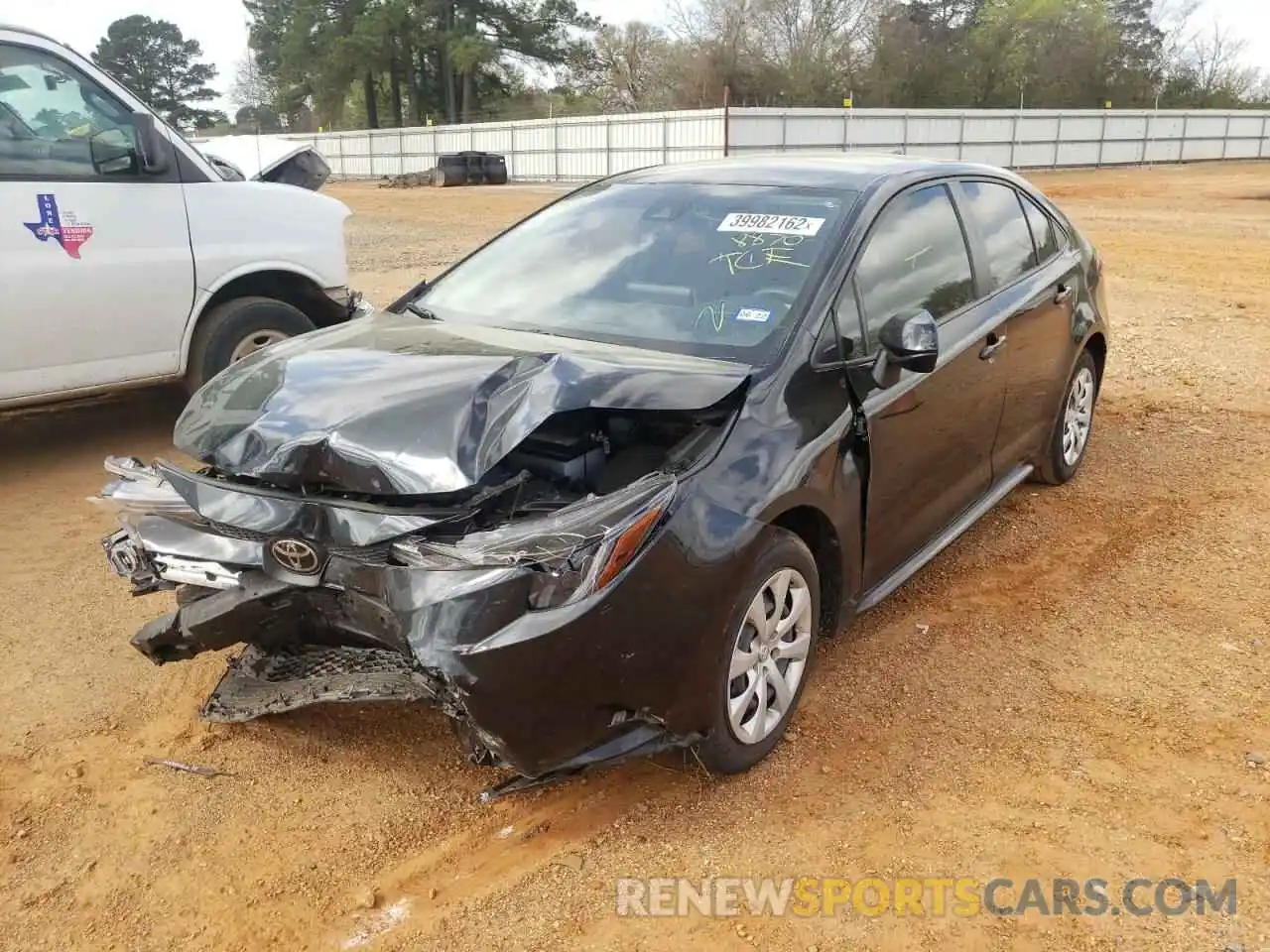 2 Photograph of a damaged car JTDEPRAE1LJ108870 TOYOTA COROLLA 2020