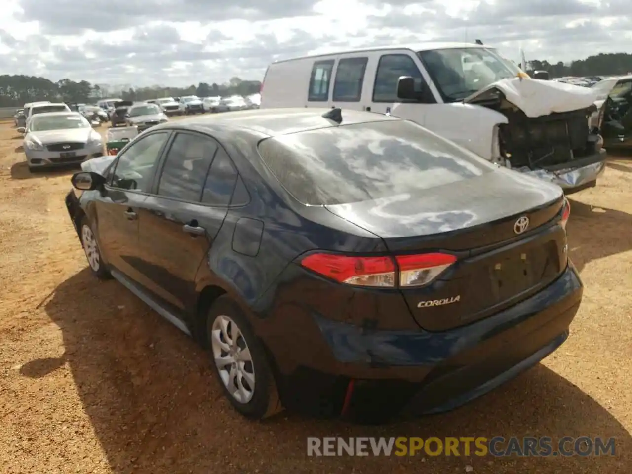 3 Photograph of a damaged car JTDEPRAE1LJ108870 TOYOTA COROLLA 2020