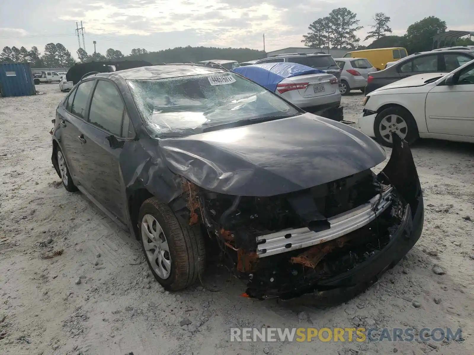 1 Photograph of a damaged car JTDEPRAE1LJ108965 TOYOTA COROLLA 2020