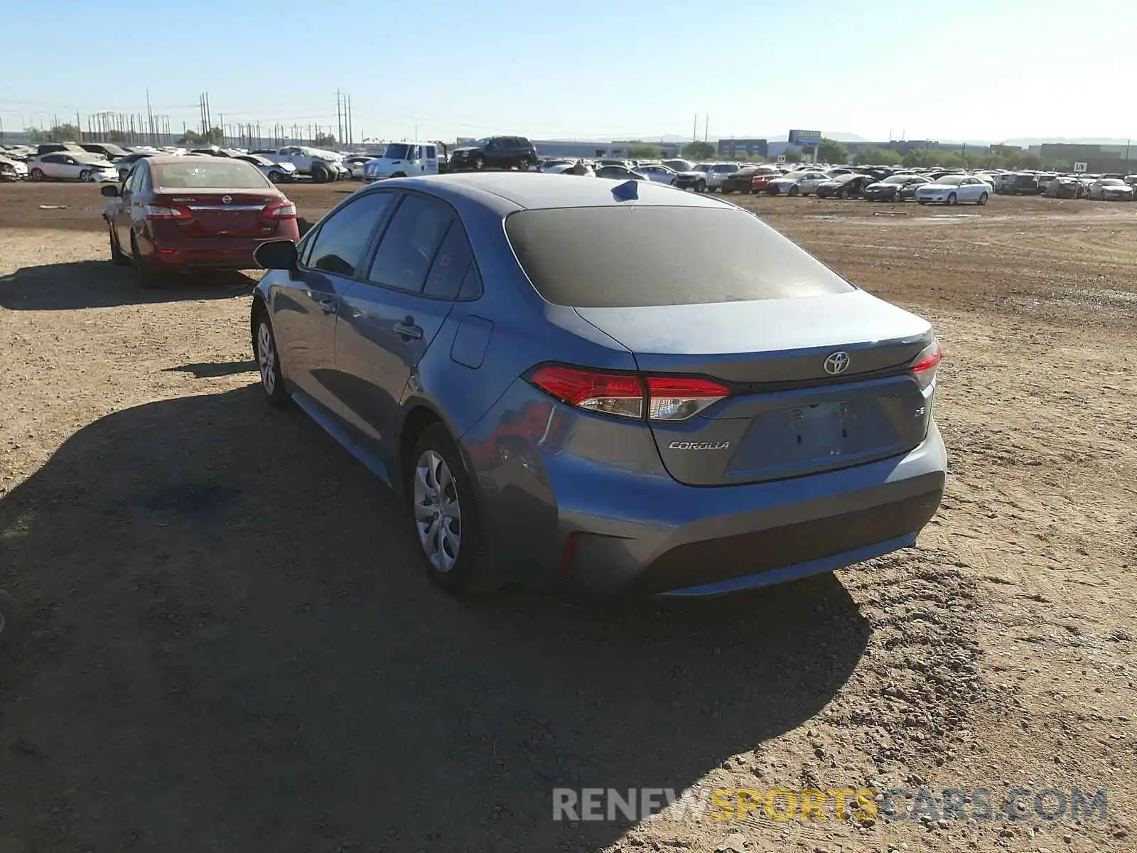 3 Photograph of a damaged car JTDEPRAE1LJ109095 TOYOTA COROLLA 2020