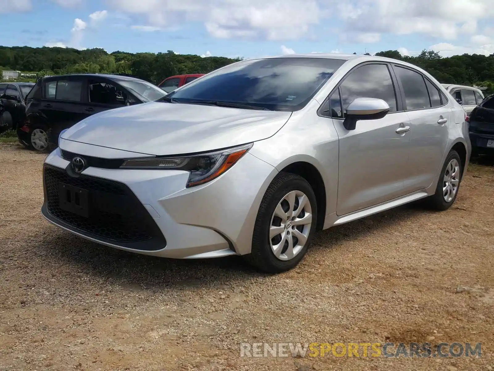 2 Photograph of a damaged car JTDEPRAE1LJ110649 TOYOTA COROLLA 2020