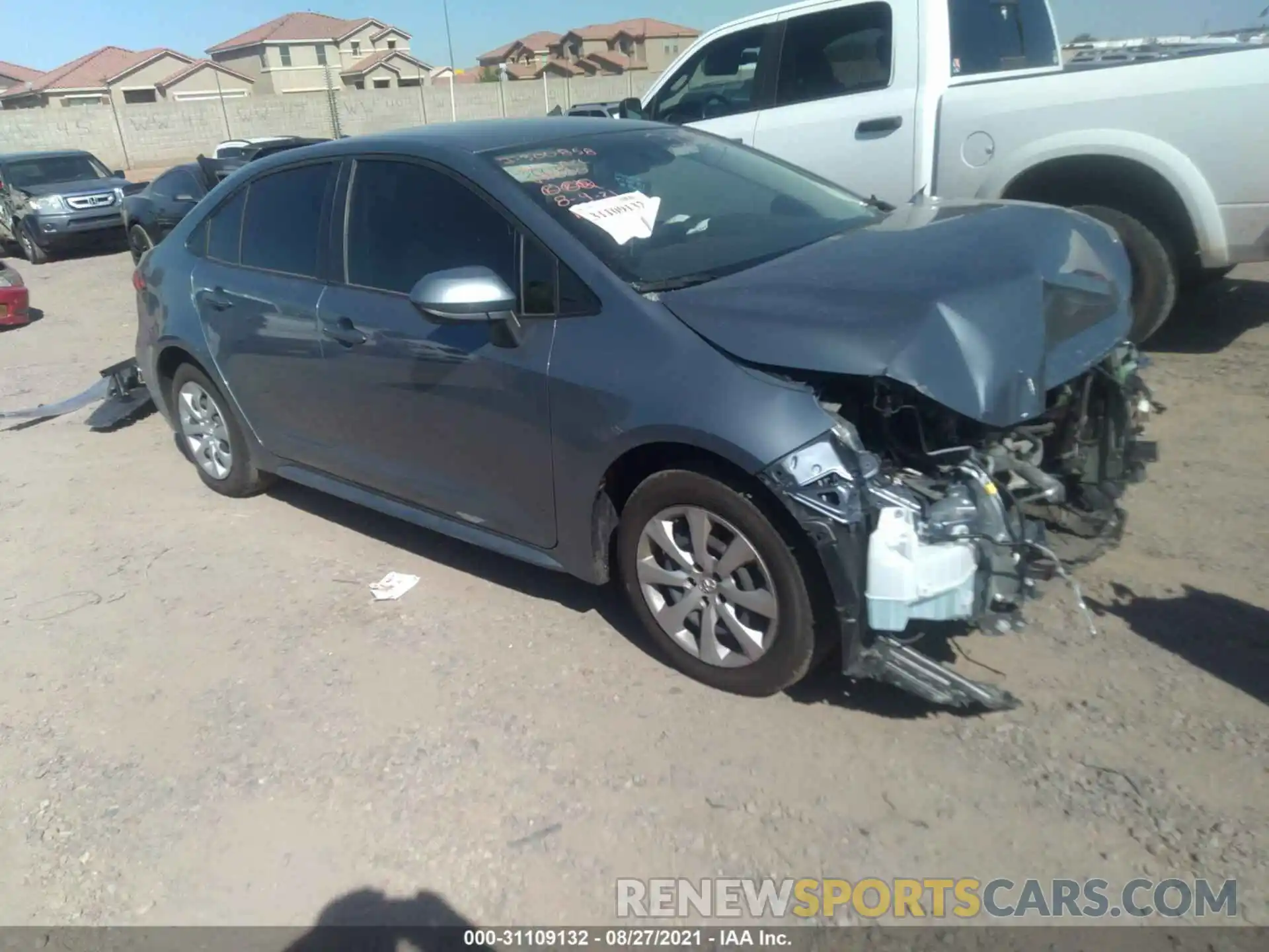 1 Photograph of a damaged car JTDEPRAE1LJ110800 TOYOTA COROLLA 2020