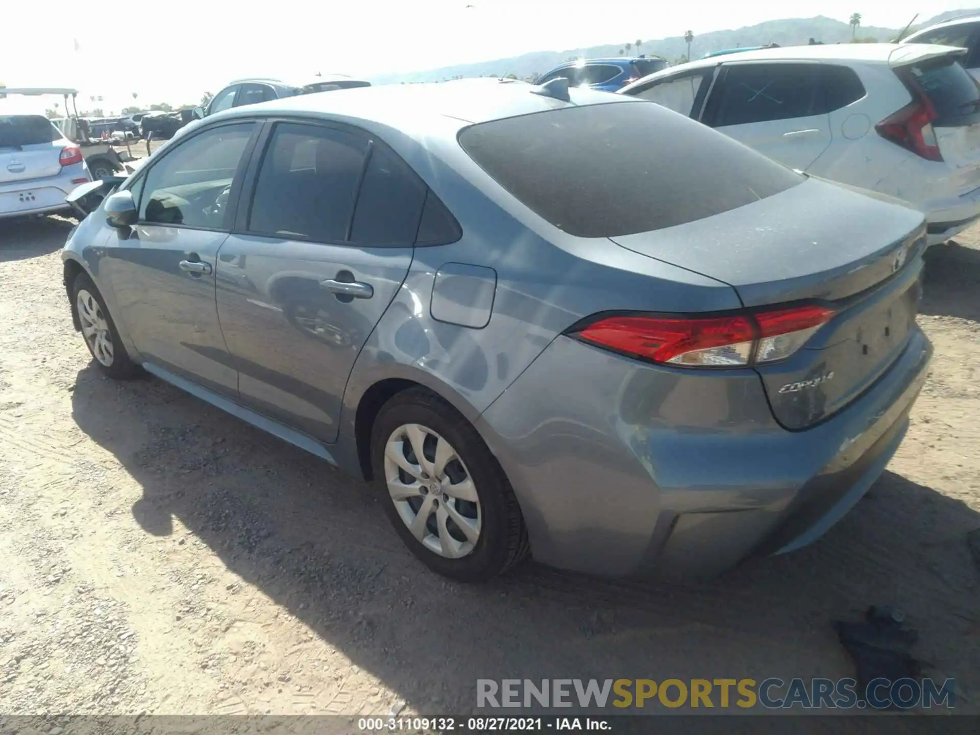 3 Photograph of a damaged car JTDEPRAE1LJ110800 TOYOTA COROLLA 2020