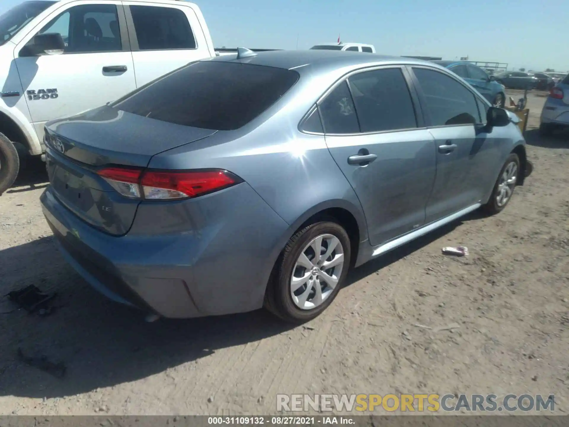 4 Photograph of a damaged car JTDEPRAE1LJ110800 TOYOTA COROLLA 2020