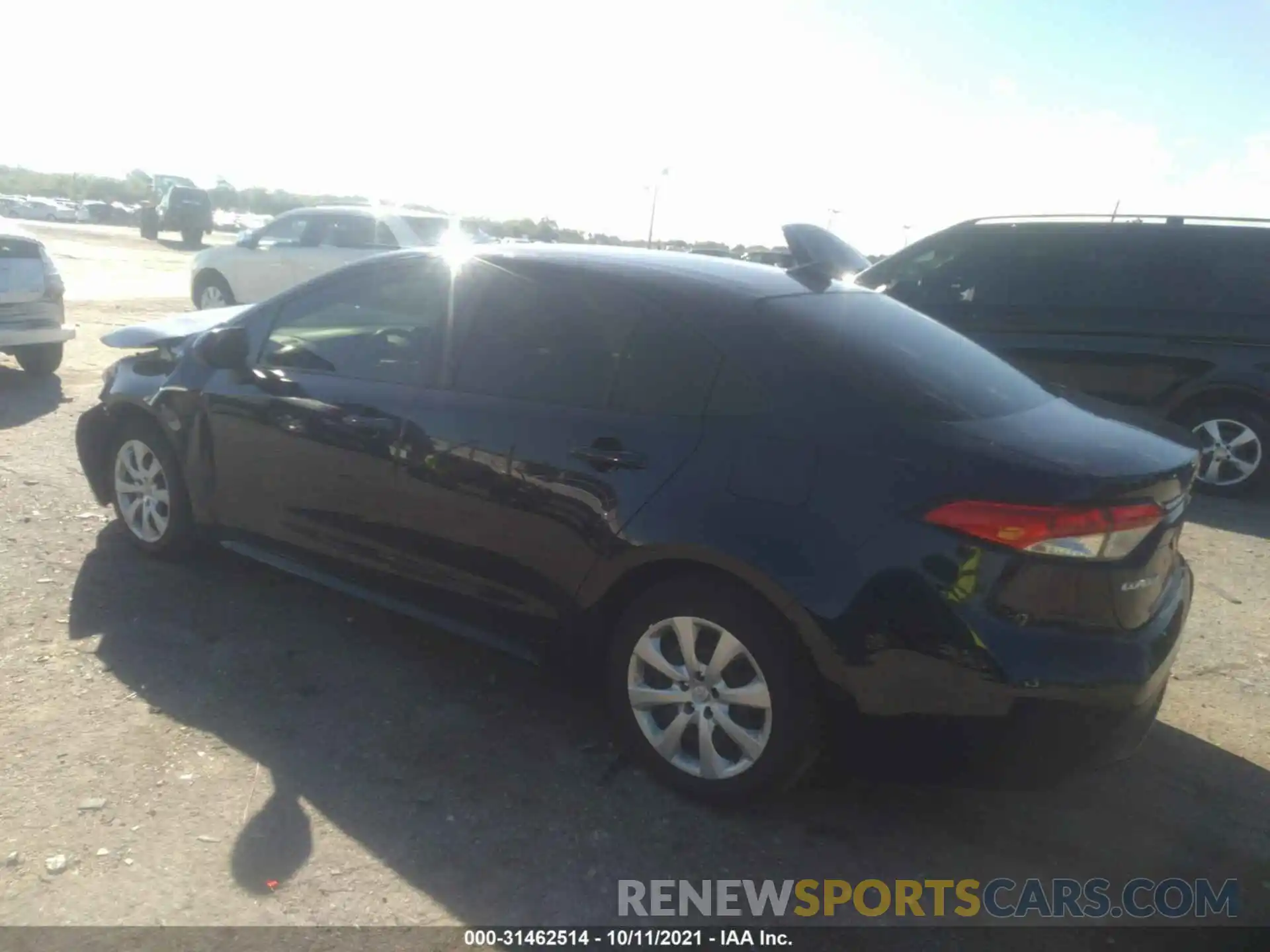 3 Photograph of a damaged car JTDEPRAE1LJ111087 TOYOTA COROLLA 2020