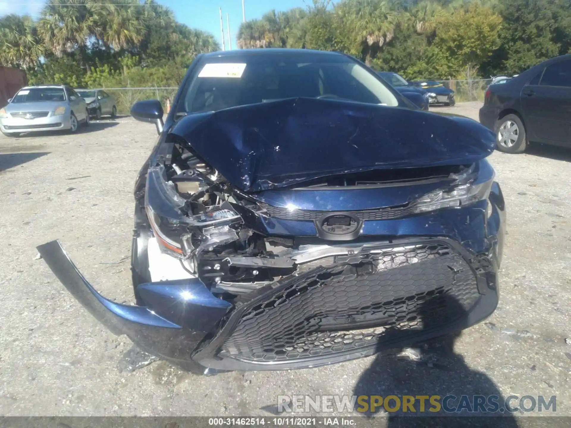 6 Photograph of a damaged car JTDEPRAE1LJ111087 TOYOTA COROLLA 2020