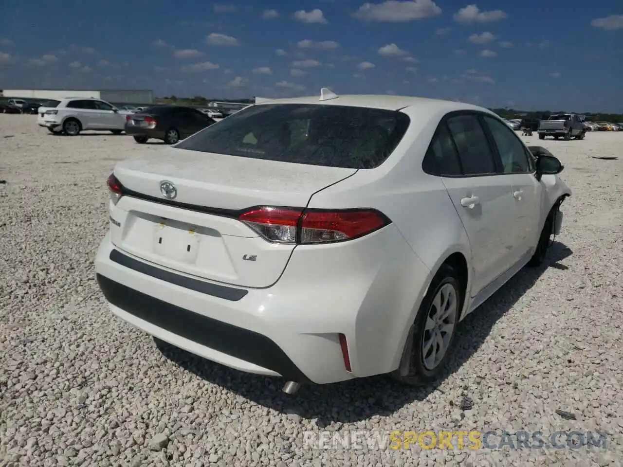 4 Photograph of a damaged car JTDEPRAE1LJ111297 TOYOTA COROLLA 2020