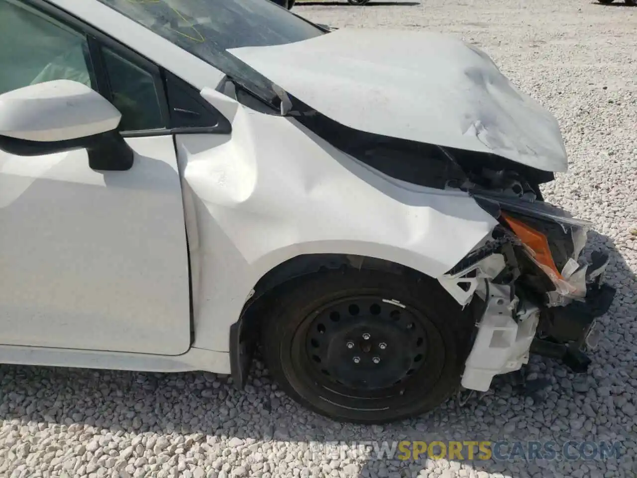 9 Photograph of a damaged car JTDEPRAE1LJ111297 TOYOTA COROLLA 2020