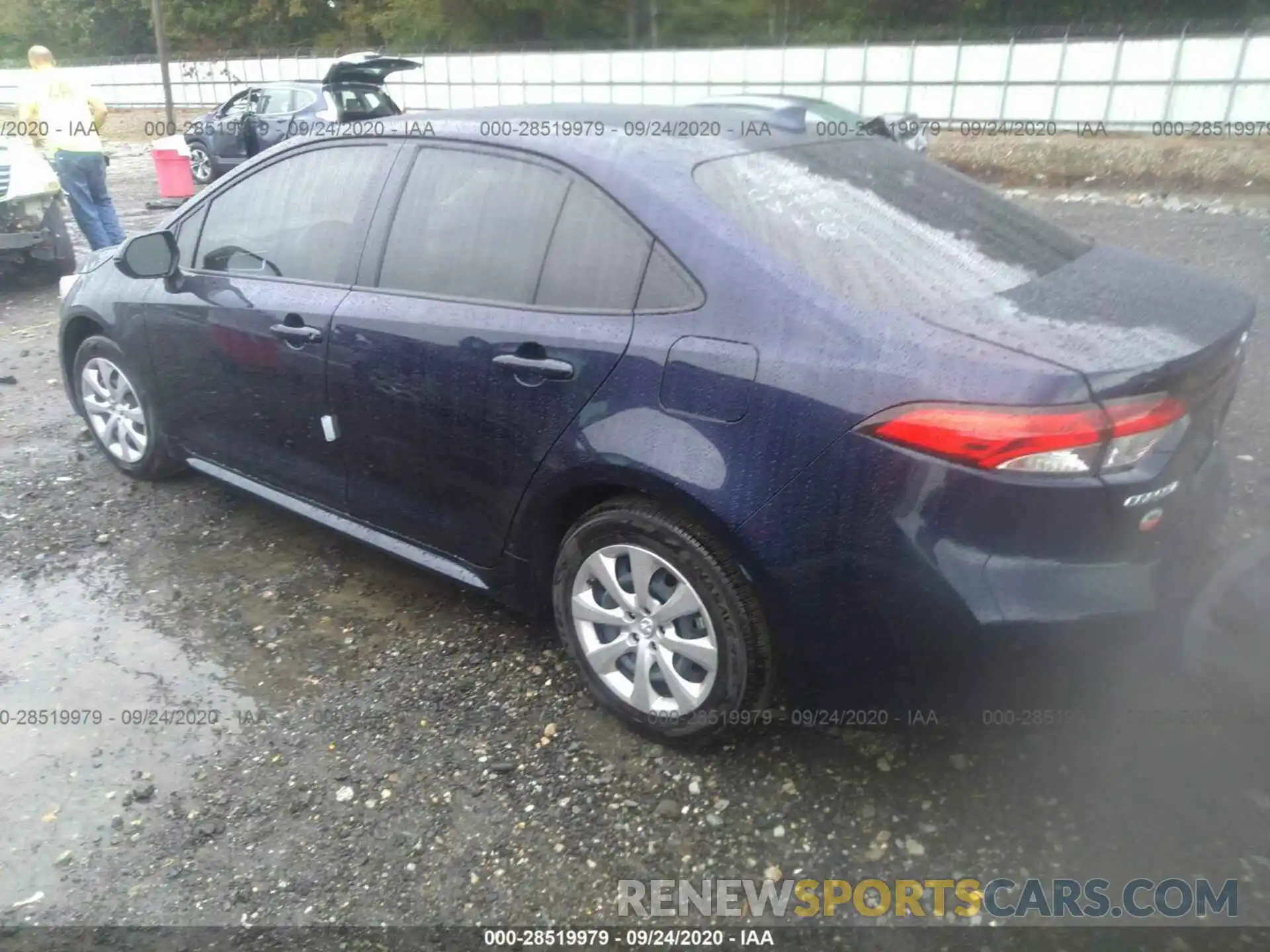 3 Photograph of a damaged car JTDEPRAE1LJ111509 TOYOTA COROLLA 2020