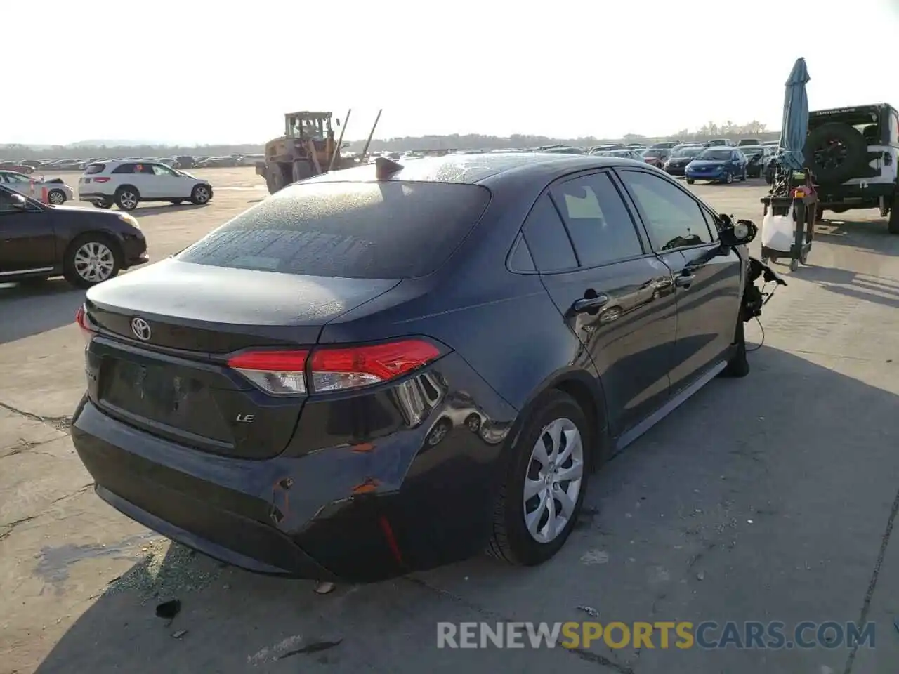 4 Photograph of a damaged car JTDEPRAE1LJ111574 TOYOTA COROLLA 2020