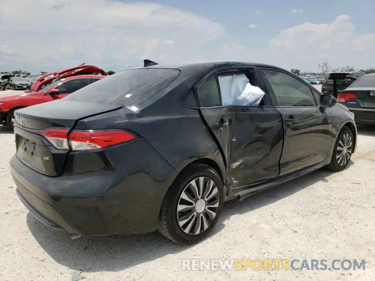 4 Photograph of a damaged car JTDEPRAE1LJ111736 TOYOTA COROLLA 2020