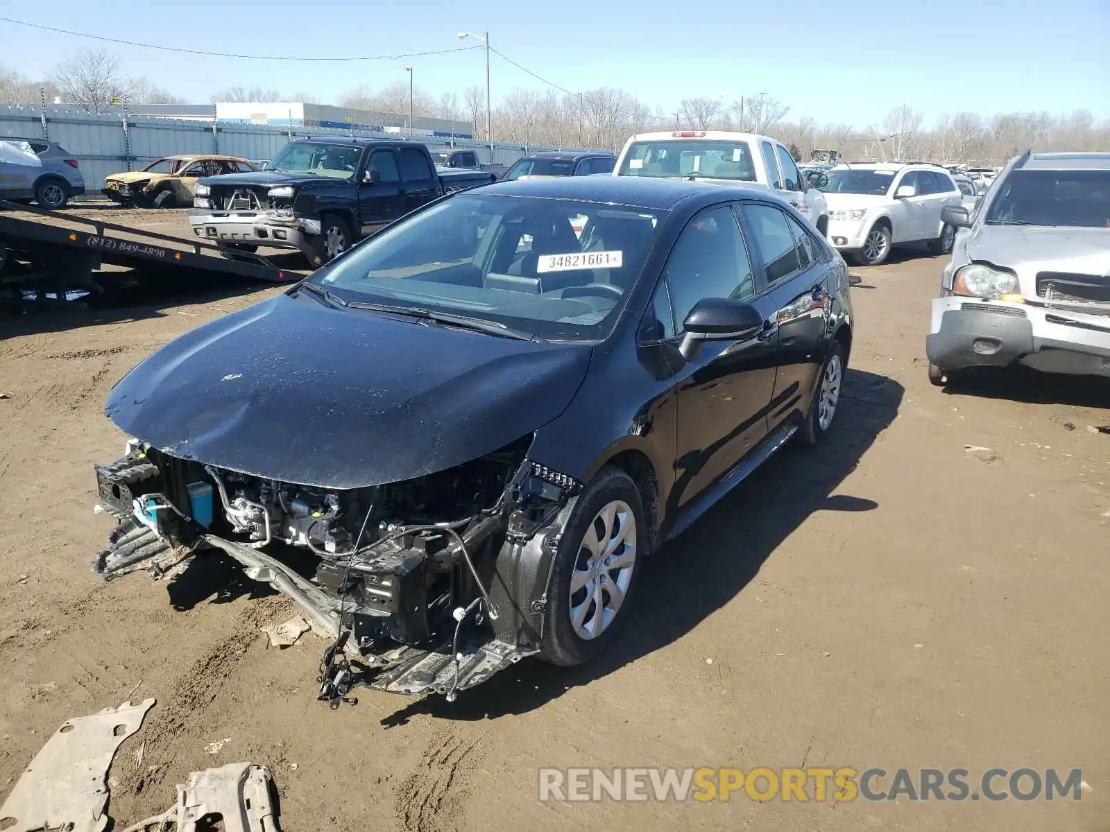 2 Photograph of a damaged car JTDEPRAE1LJ111848 TOYOTA COROLLA 2020