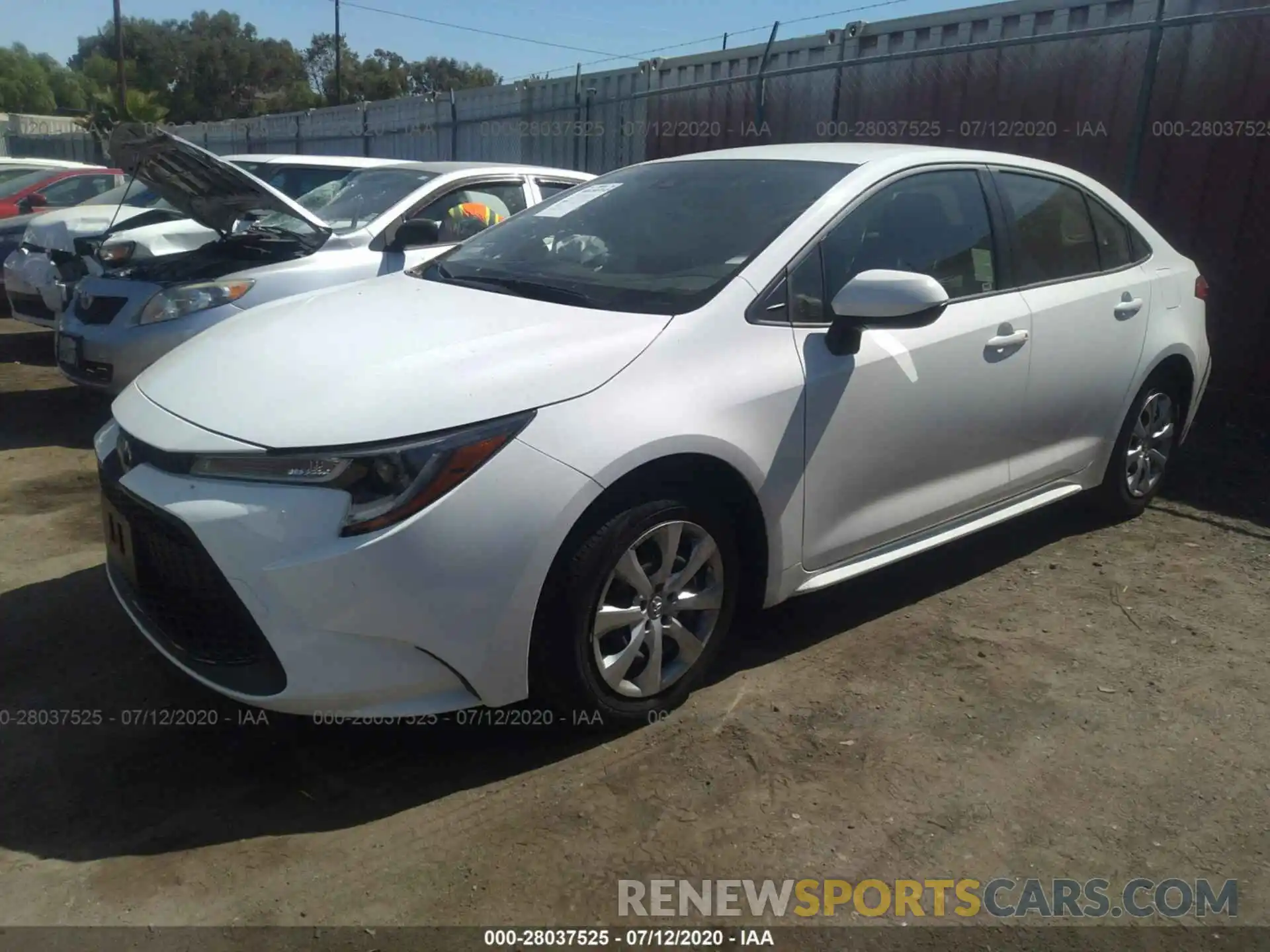 2 Photograph of a damaged car JTDEPRAE1LJ112059 TOYOTA COROLLA 2020