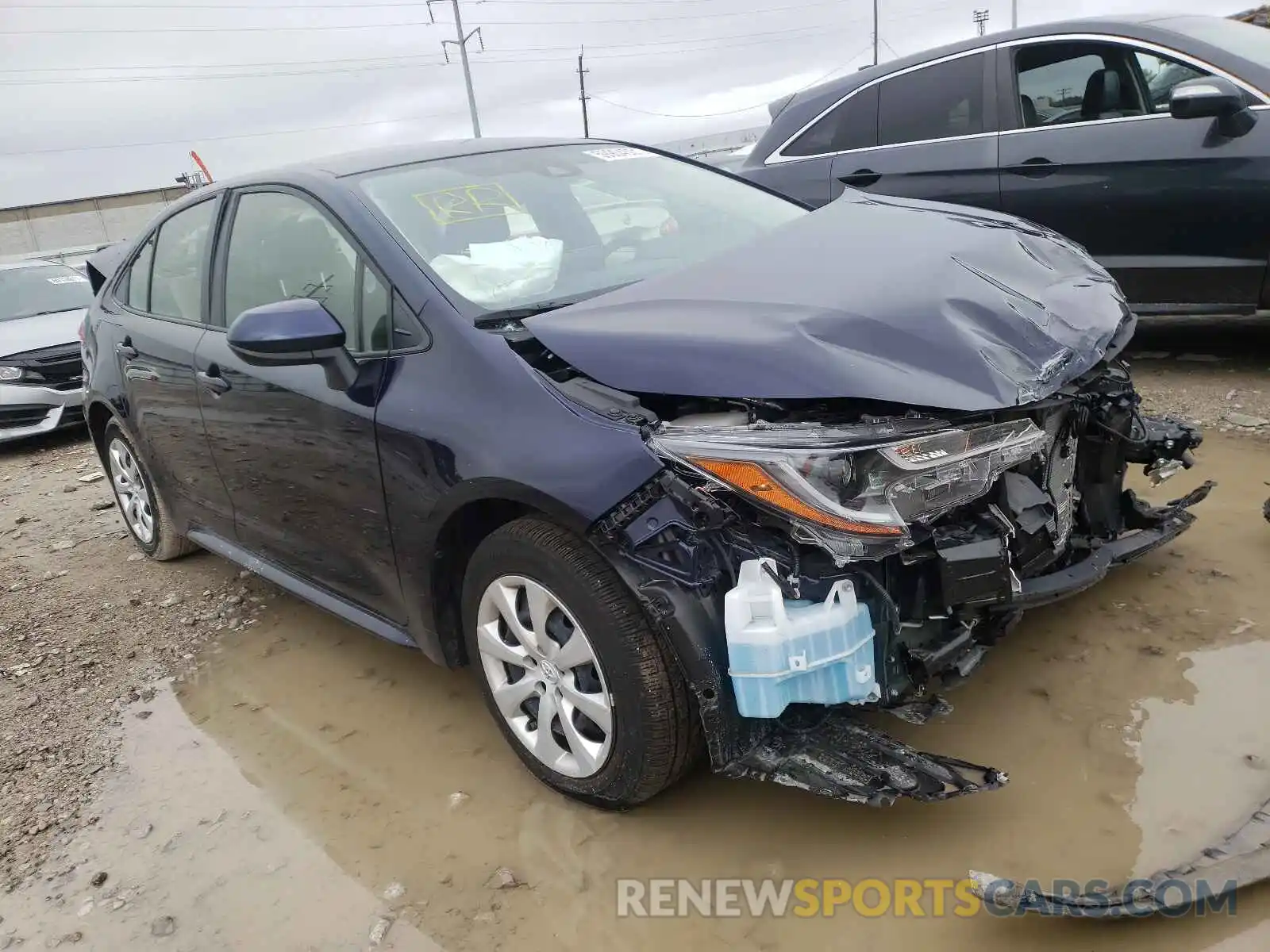 1 Photograph of a damaged car JTDEPRAE1LJ112868 TOYOTA COROLLA 2020