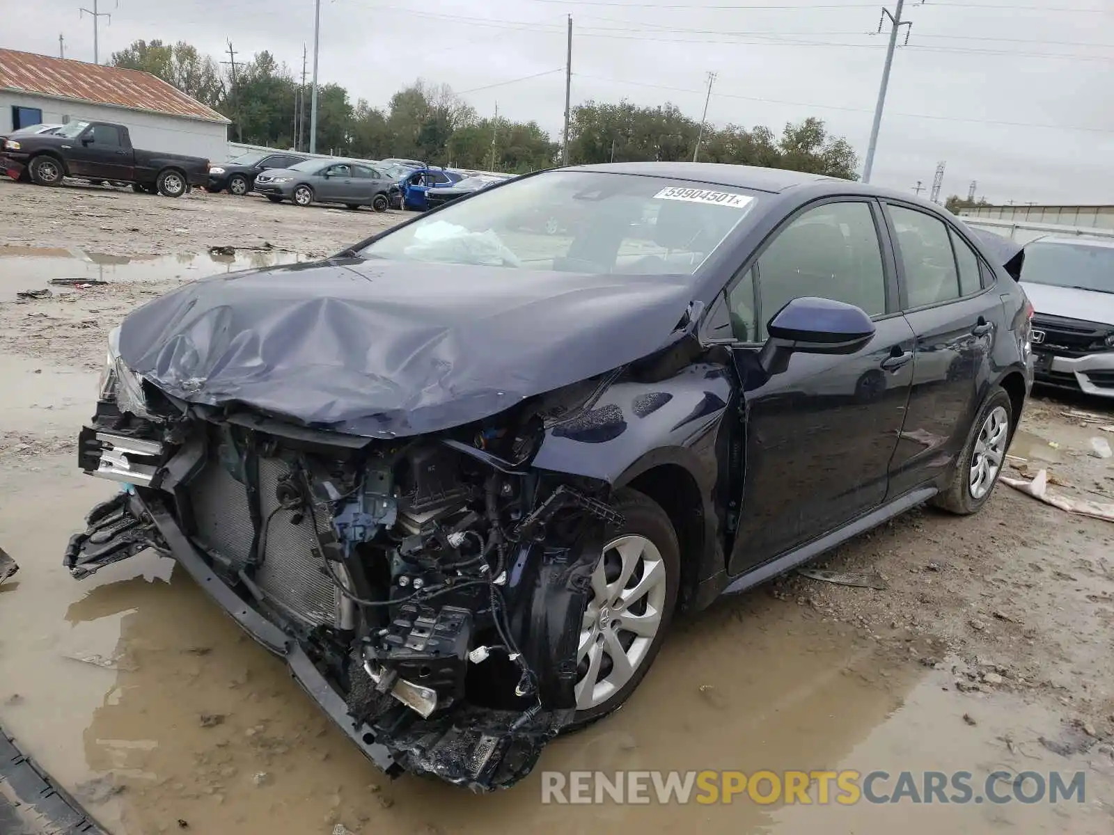 2 Photograph of a damaged car JTDEPRAE1LJ112868 TOYOTA COROLLA 2020