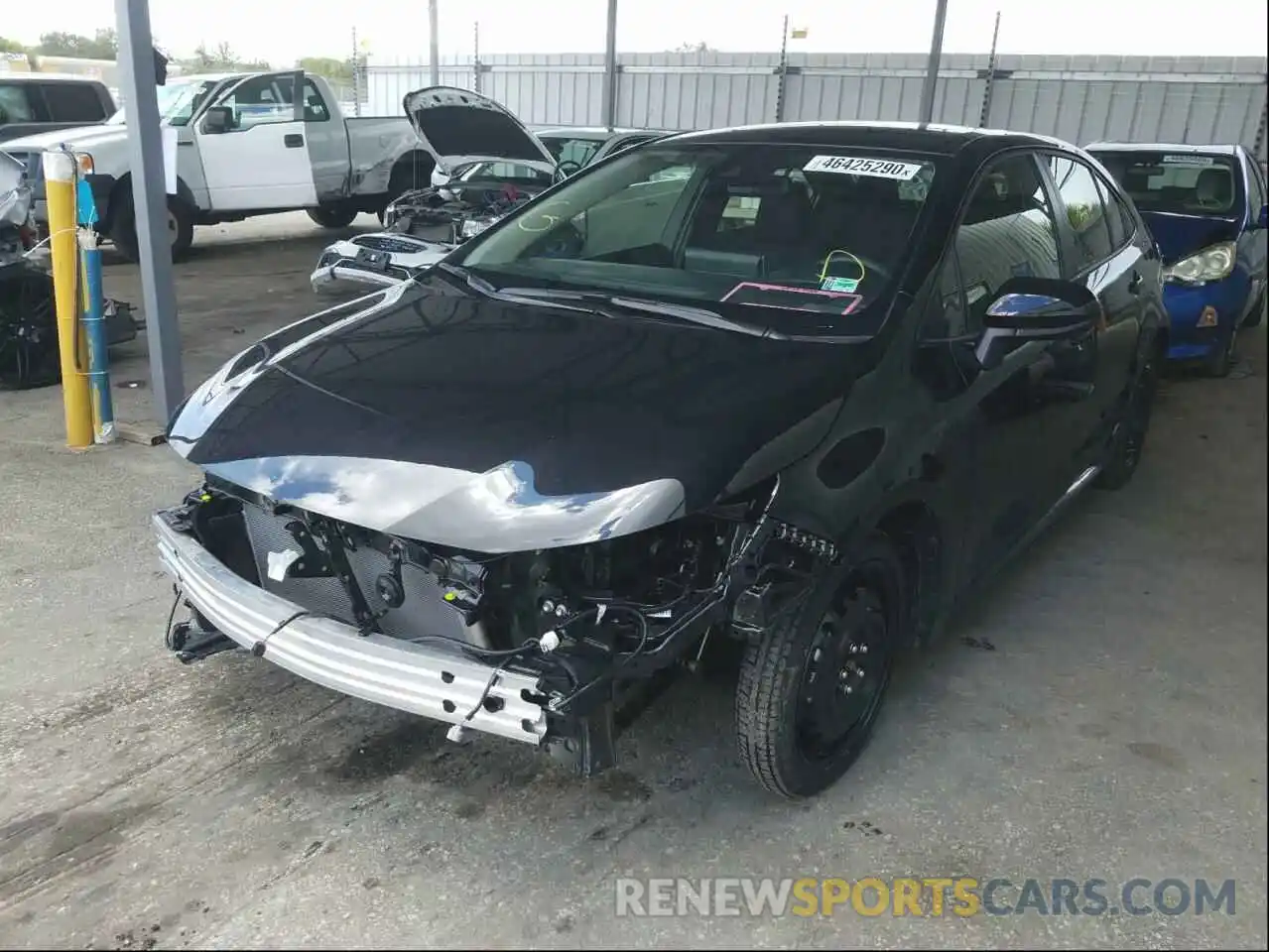 2 Photograph of a damaged car JTDEPRAE1LJ113566 TOYOTA COROLLA 2020