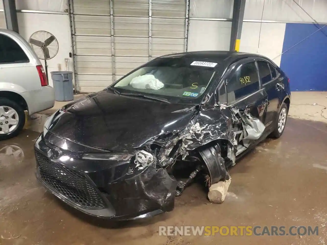 2 Photograph of a damaged car JTDEPRAE1LJ113745 TOYOTA COROLLA 2020