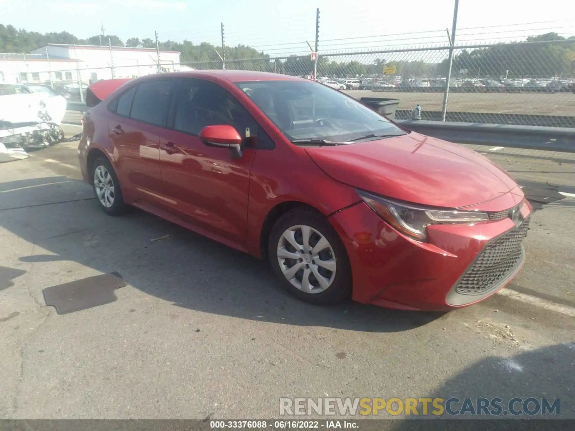 1 Photograph of a damaged car JTDEPRAE1LJ114474 TOYOTA COROLLA 2020