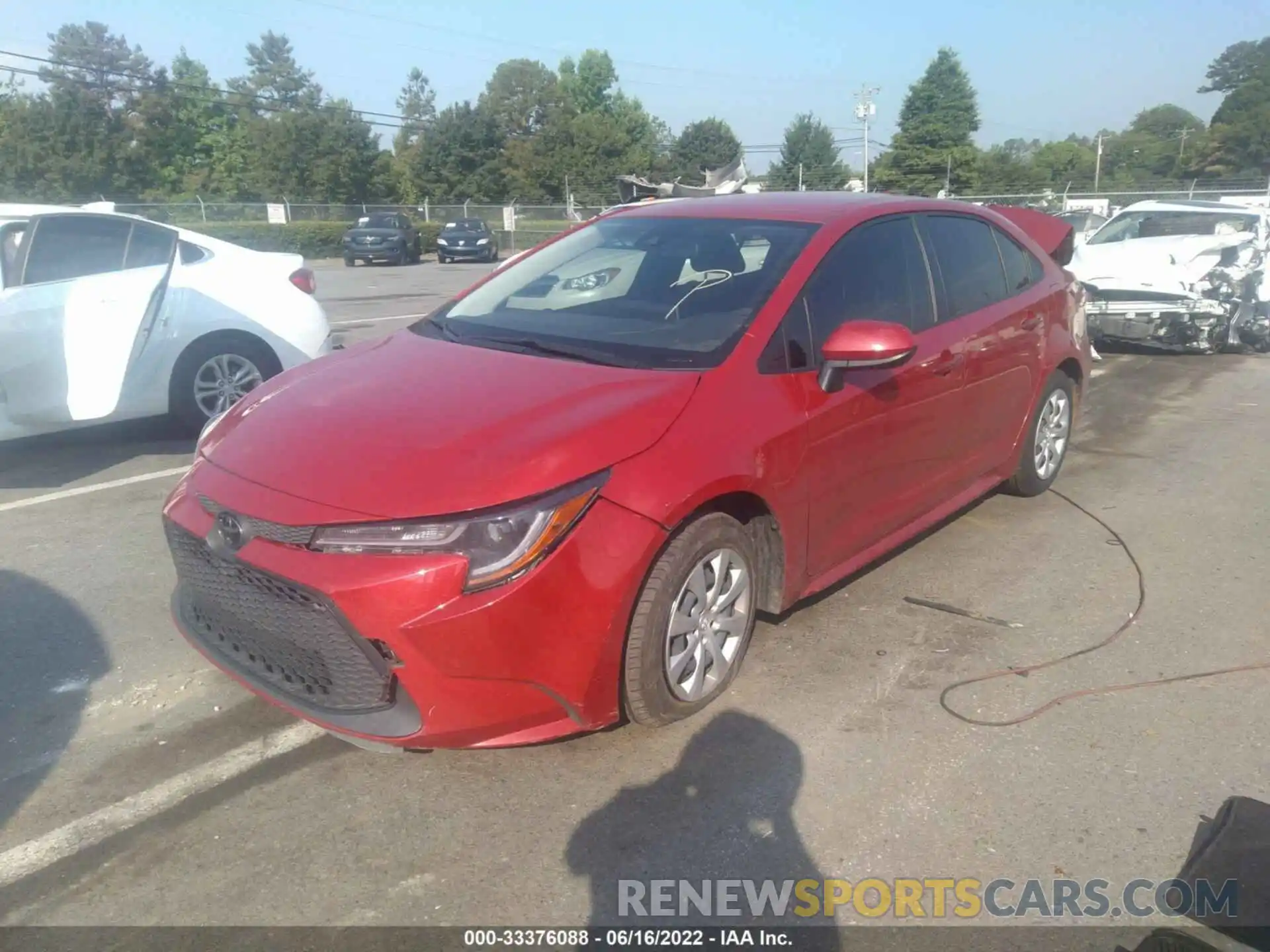 2 Photograph of a damaged car JTDEPRAE1LJ114474 TOYOTA COROLLA 2020