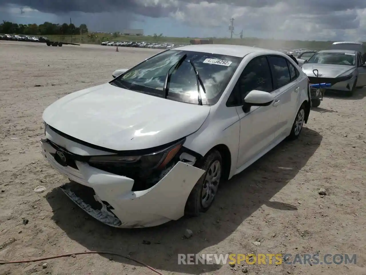 2 Photograph of a damaged car JTDEPRAE1LJ115463 TOYOTA COROLLA 2020