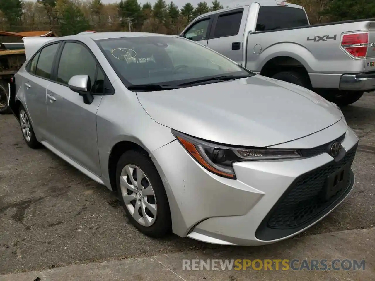 1 Photograph of a damaged car JTDEPRAE1LJ115527 TOYOTA COROLLA 2020