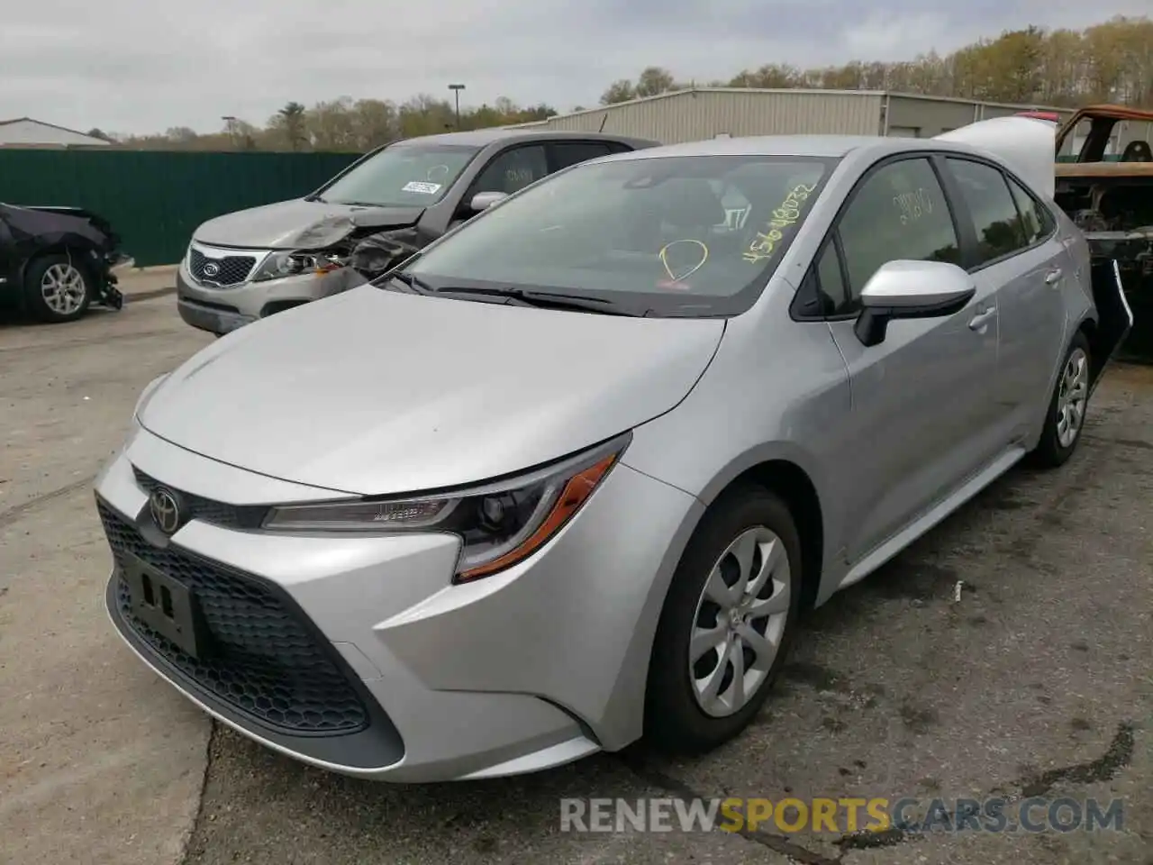 2 Photograph of a damaged car JTDEPRAE1LJ115527 TOYOTA COROLLA 2020