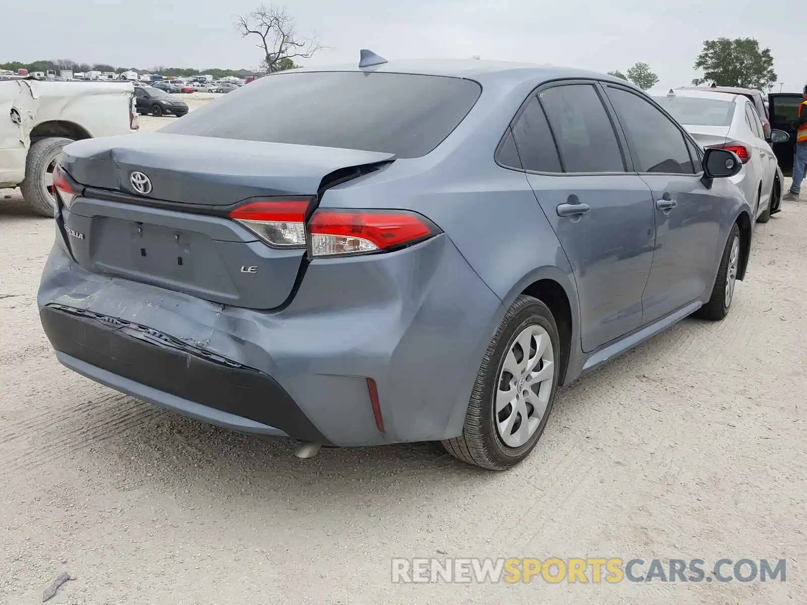 4 Photograph of a damaged car JTDEPRAE1LJ115558 TOYOTA COROLLA 2020