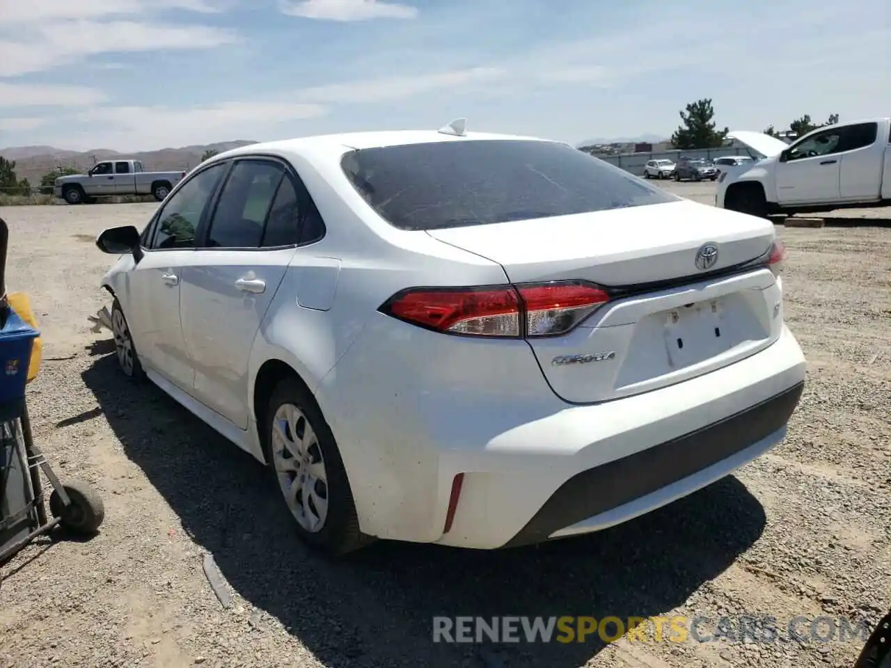 3 Photograph of a damaged car JTDEPRAE1LJ115818 TOYOTA COROLLA 2020