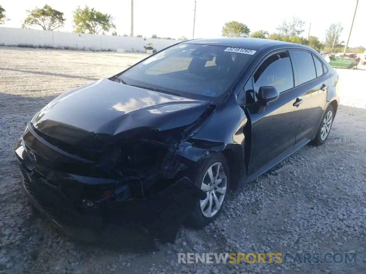 2 Photograph of a damaged car JTDEPRAE1LJ115950 TOYOTA COROLLA 2020