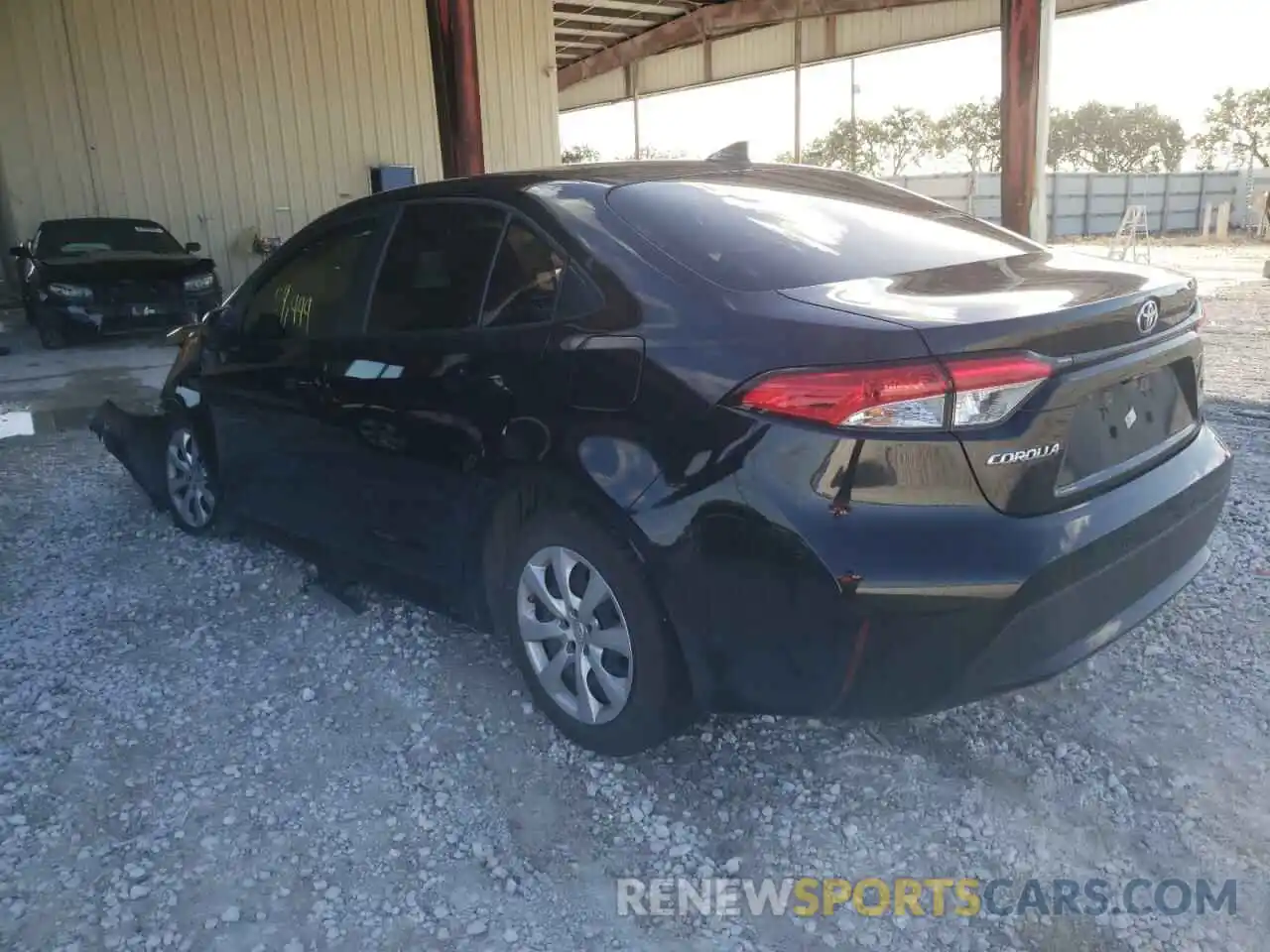 3 Photograph of a damaged car JTDEPRAE1LJ115950 TOYOTA COROLLA 2020