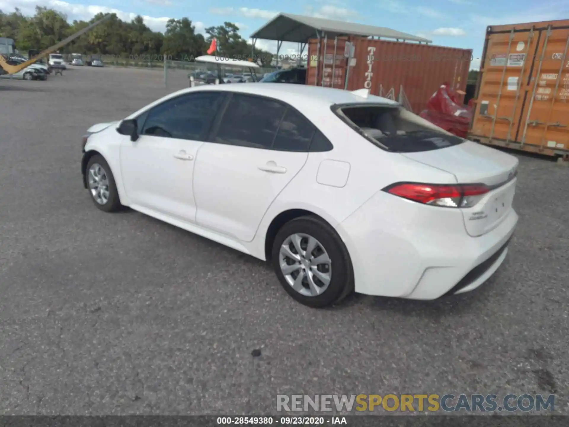 3 Photograph of a damaged car JTDEPRAE2LJ000273 TOYOTA COROLLA 2020