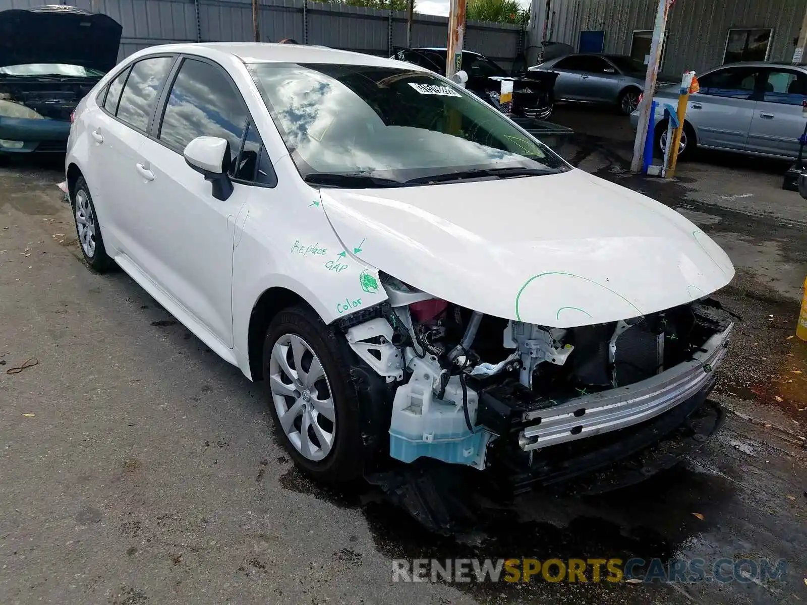 1 Photograph of a damaged car JTDEPRAE2LJ001083 TOYOTA COROLLA 2020