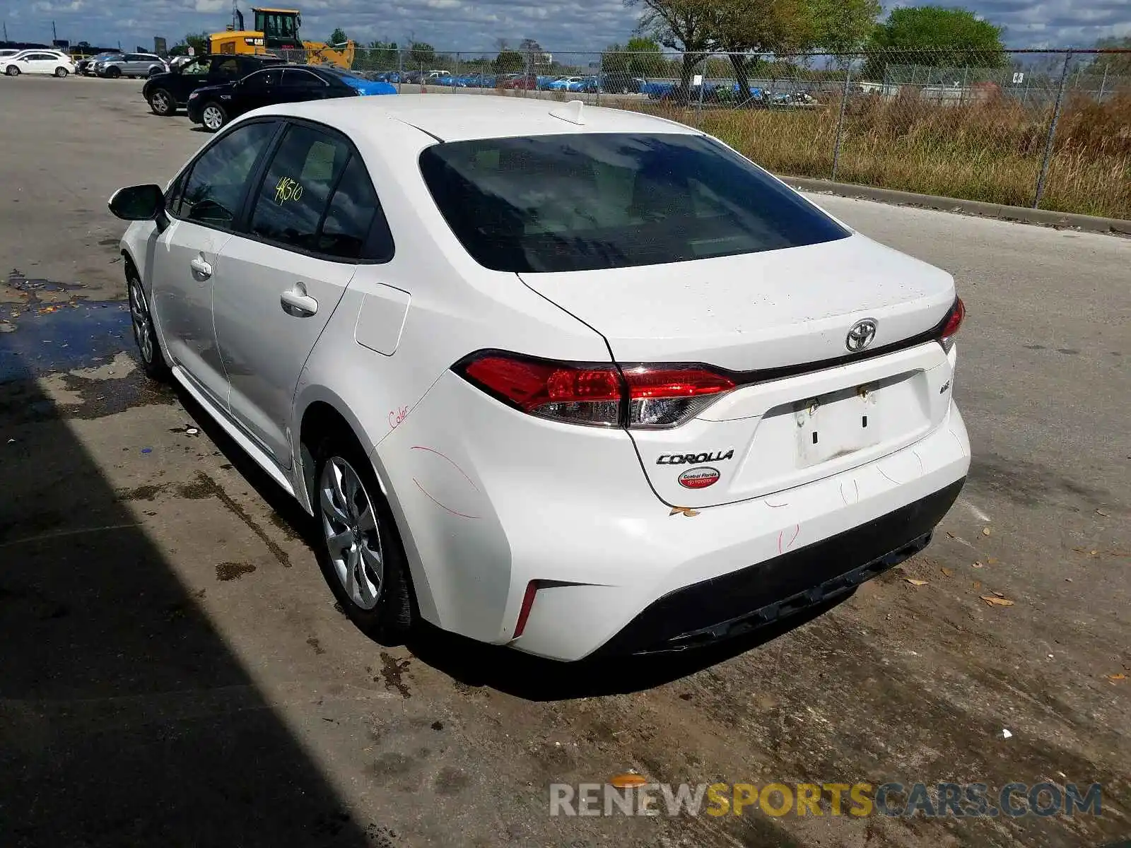 3 Photograph of a damaged car JTDEPRAE2LJ001083 TOYOTA COROLLA 2020