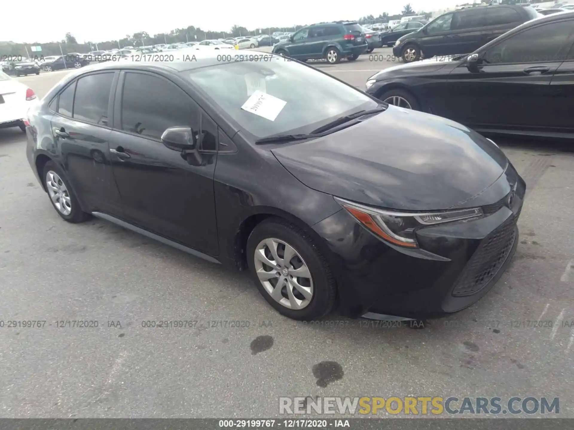 1 Photograph of a damaged car JTDEPRAE2LJ001195 TOYOTA COROLLA 2020