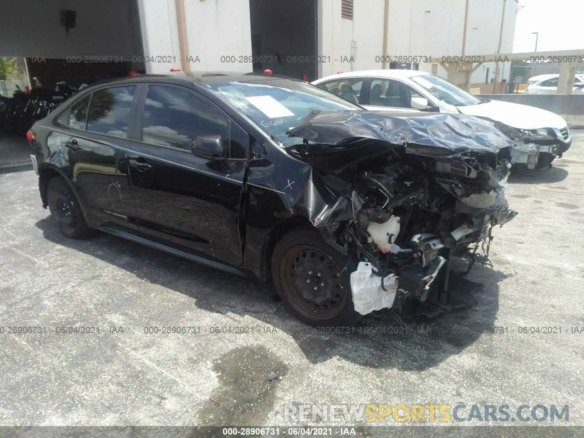 1 Photograph of a damaged car JTDEPRAE2LJ001925 TOYOTA COROLLA 2020