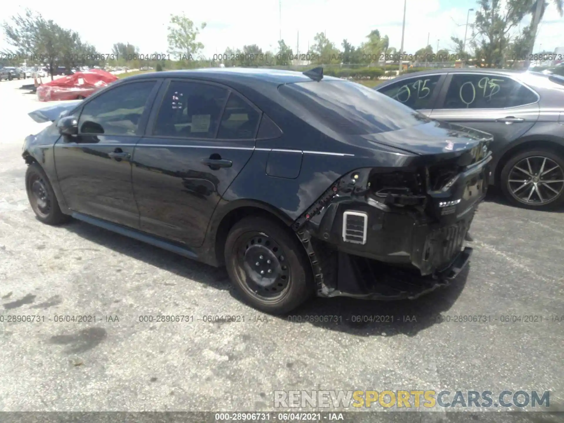 3 Photograph of a damaged car JTDEPRAE2LJ001925 TOYOTA COROLLA 2020