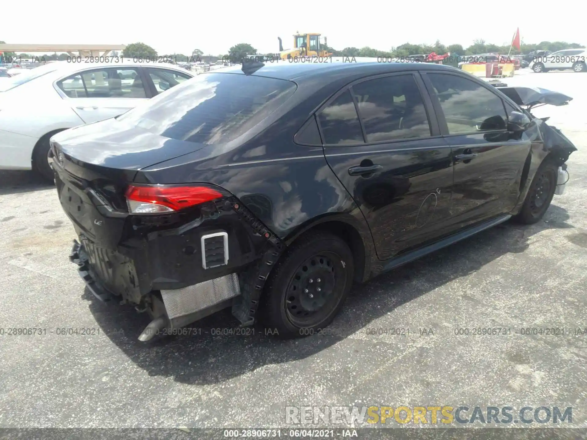 4 Photograph of a damaged car JTDEPRAE2LJ001925 TOYOTA COROLLA 2020