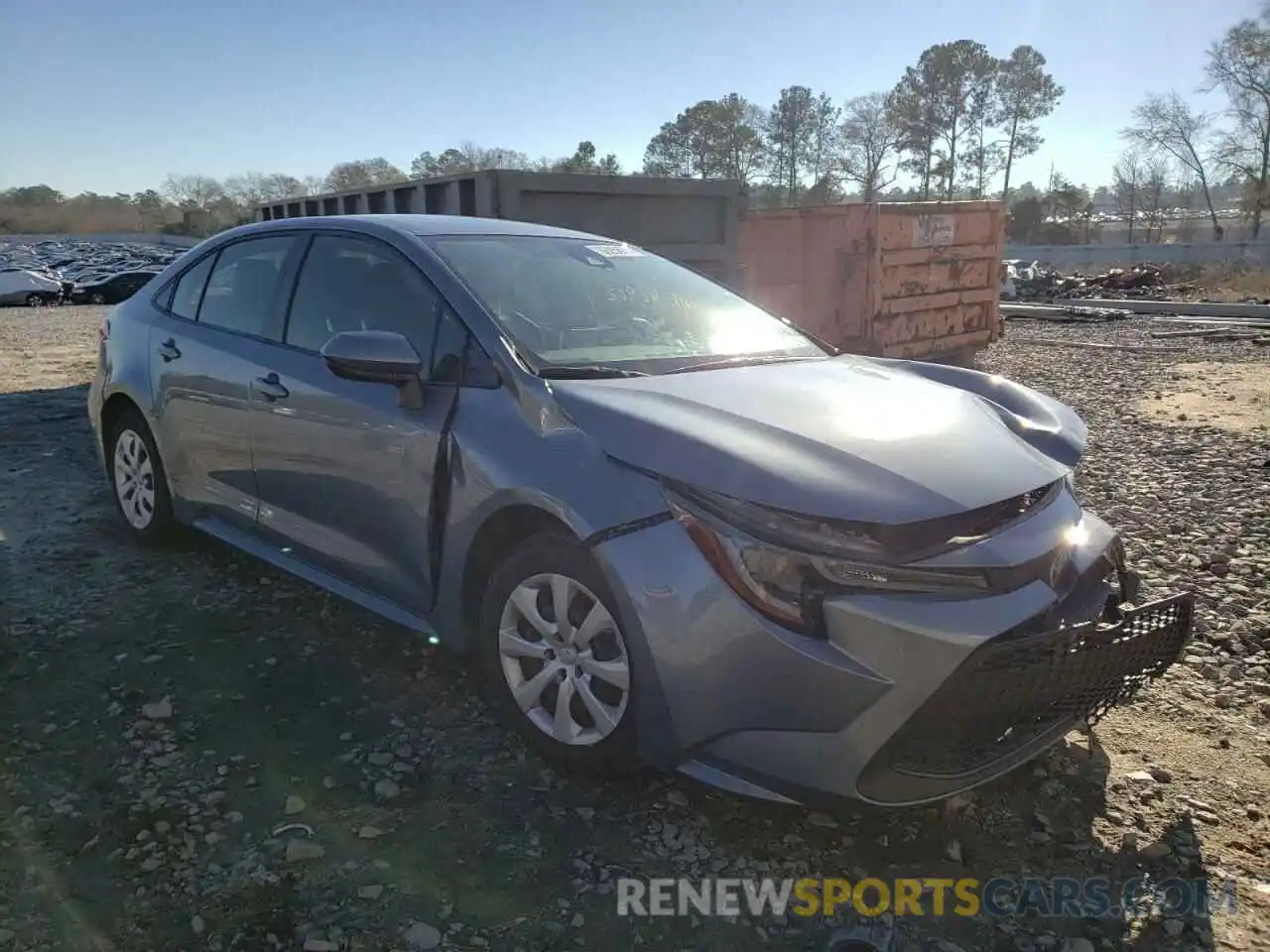 1 Photograph of a damaged car JTDEPRAE2LJ001973 TOYOTA COROLLA 2020