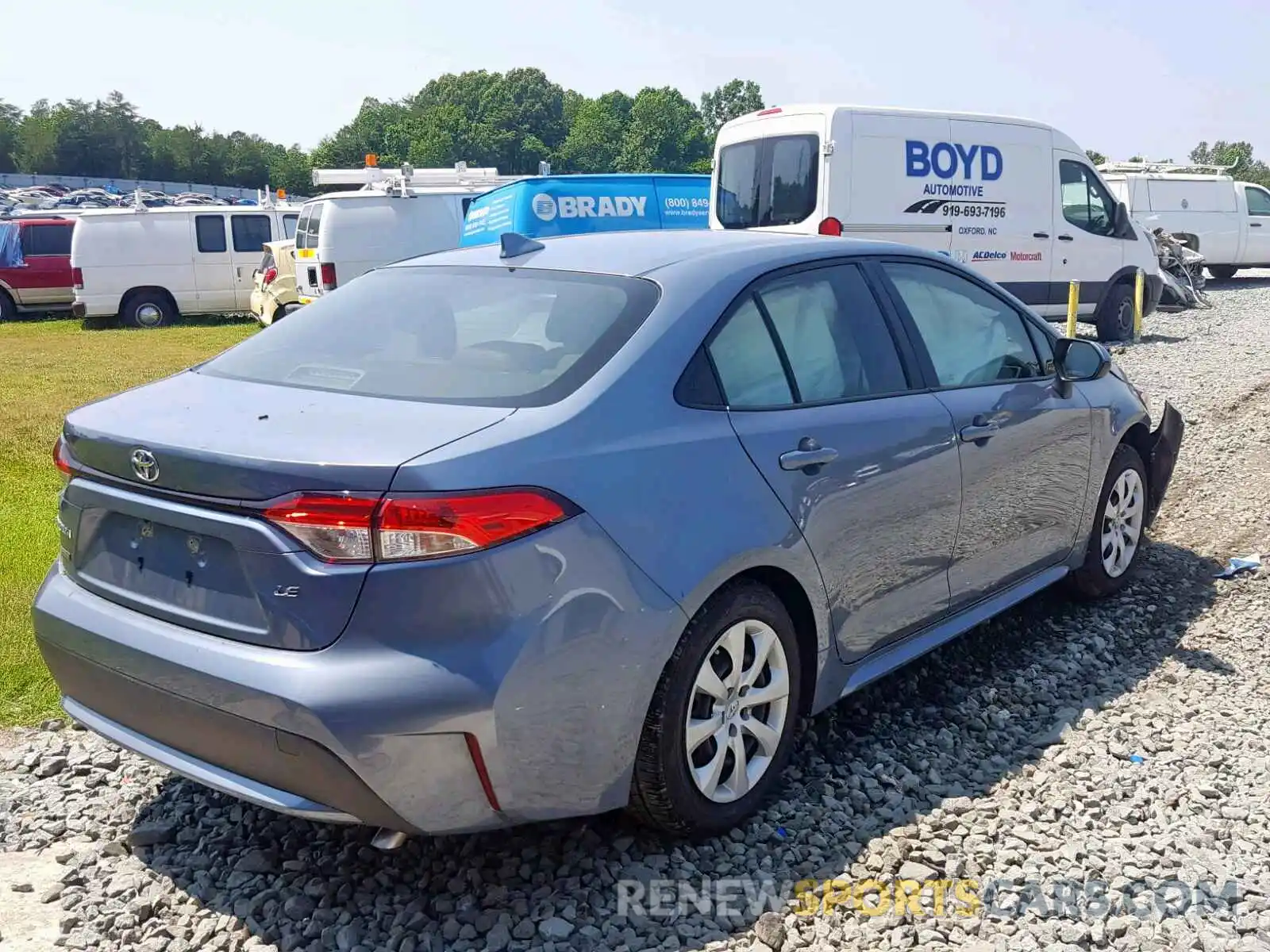 4 Photograph of a damaged car JTDEPRAE2LJ002265 TOYOTA COROLLA 2020