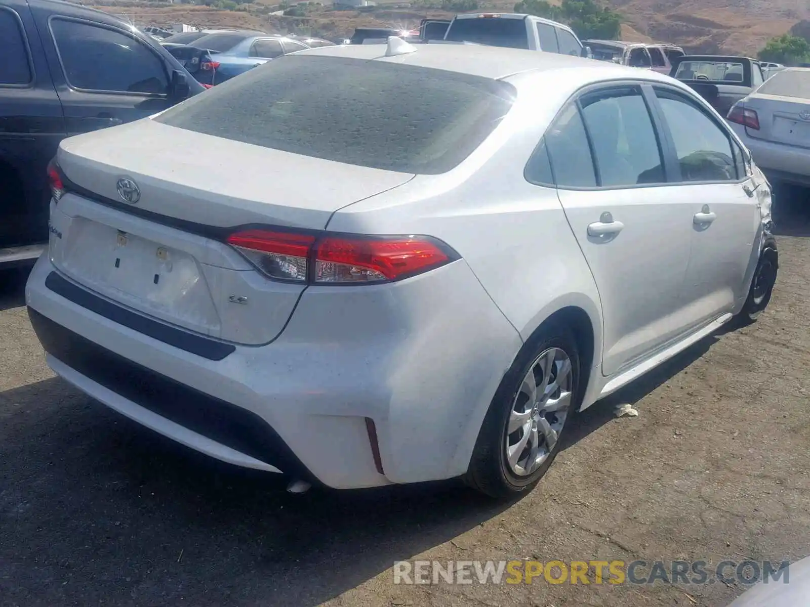 4 Photograph of a damaged car JTDEPRAE2LJ002315 TOYOTA COROLLA 2020