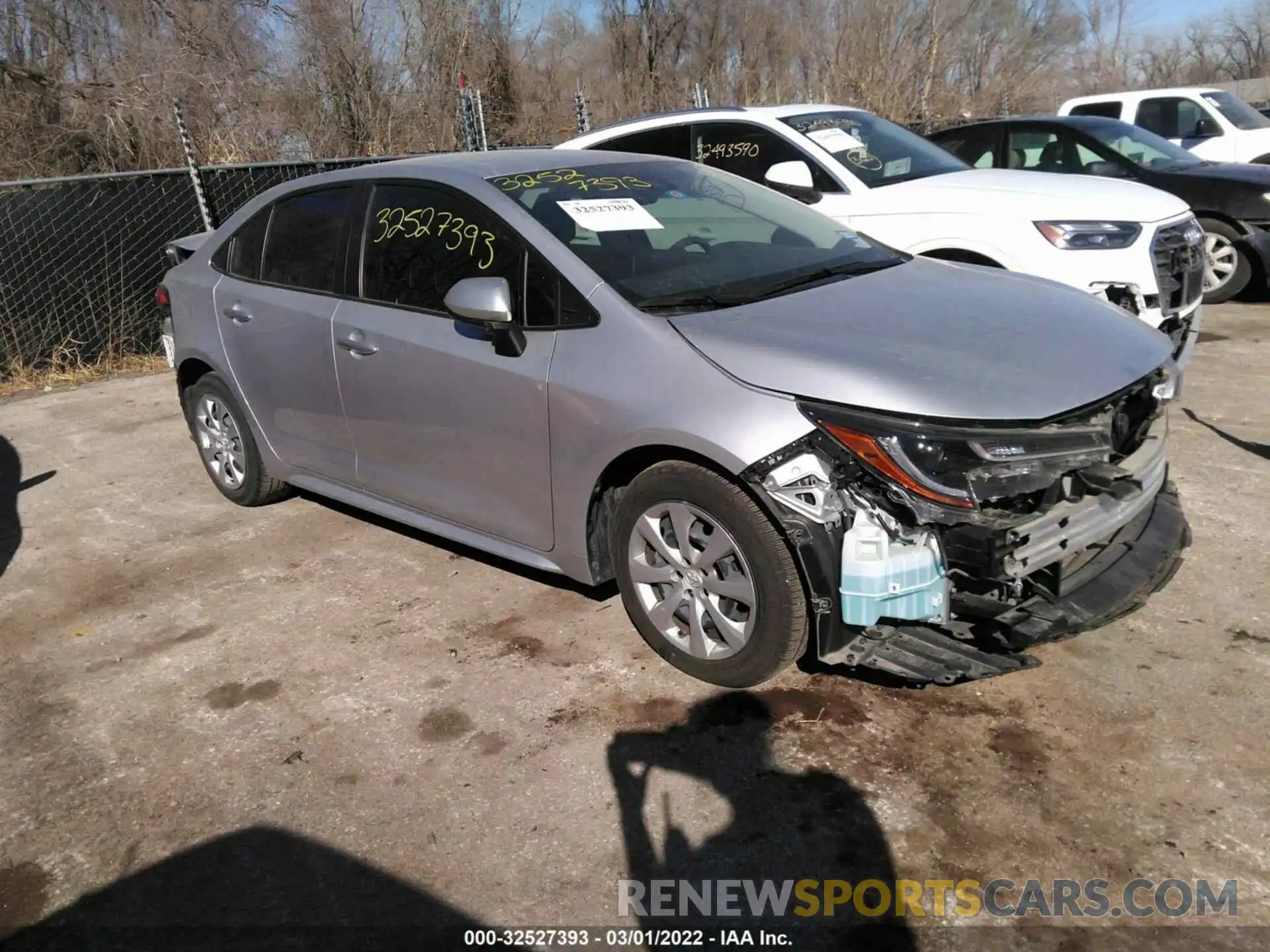 1 Photograph of a damaged car JTDEPRAE2LJ002413 TOYOTA COROLLA 2020