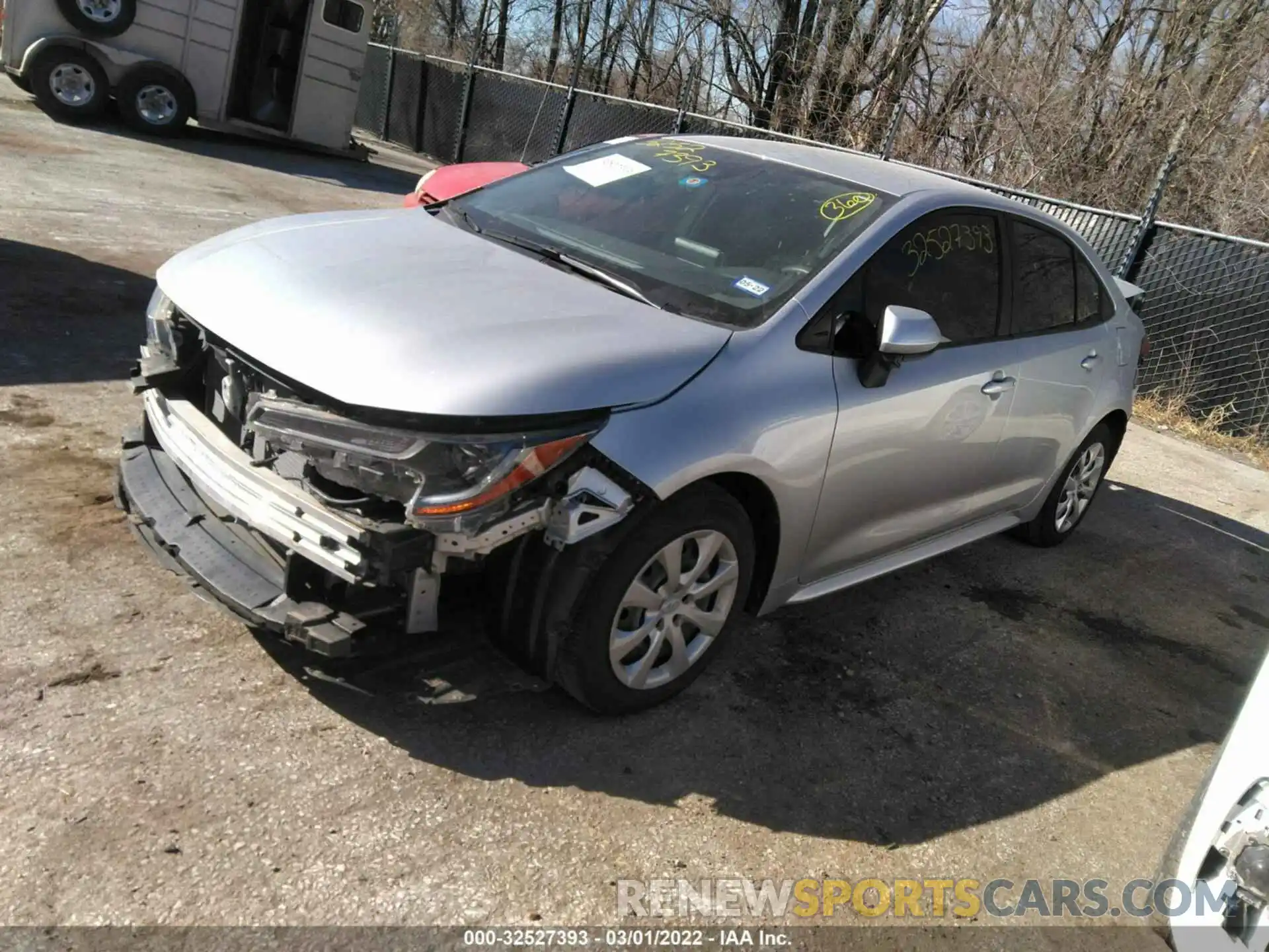 2 Photograph of a damaged car JTDEPRAE2LJ002413 TOYOTA COROLLA 2020