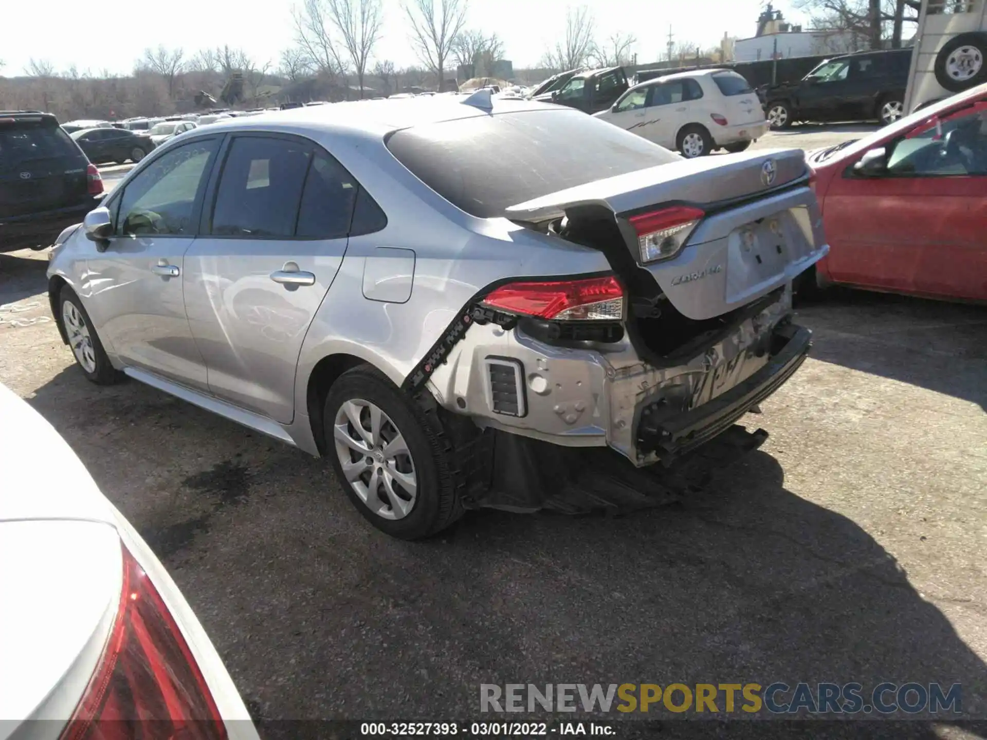 3 Photograph of a damaged car JTDEPRAE2LJ002413 TOYOTA COROLLA 2020