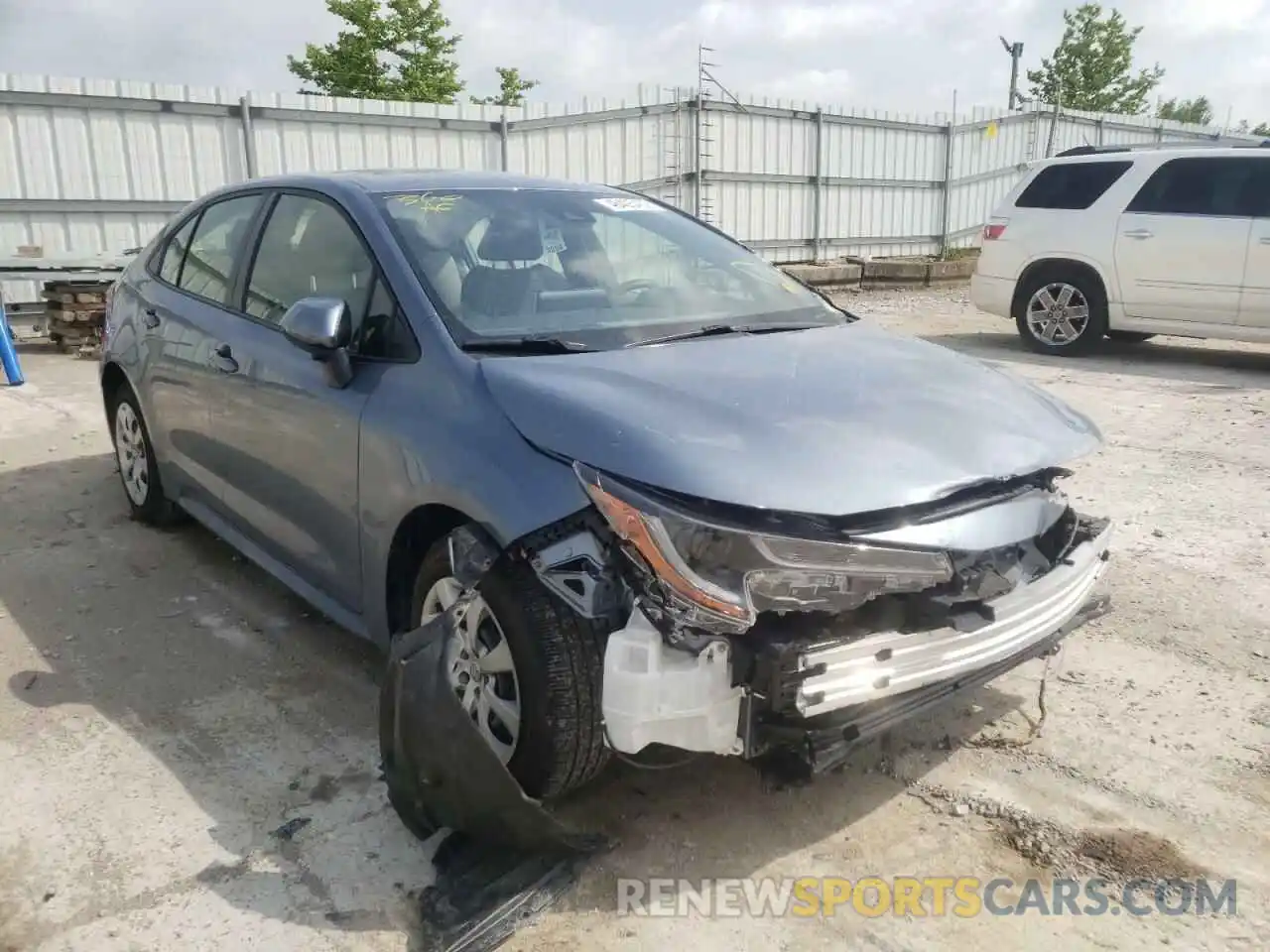 1 Photograph of a damaged car JTDEPRAE2LJ003190 TOYOTA COROLLA 2020