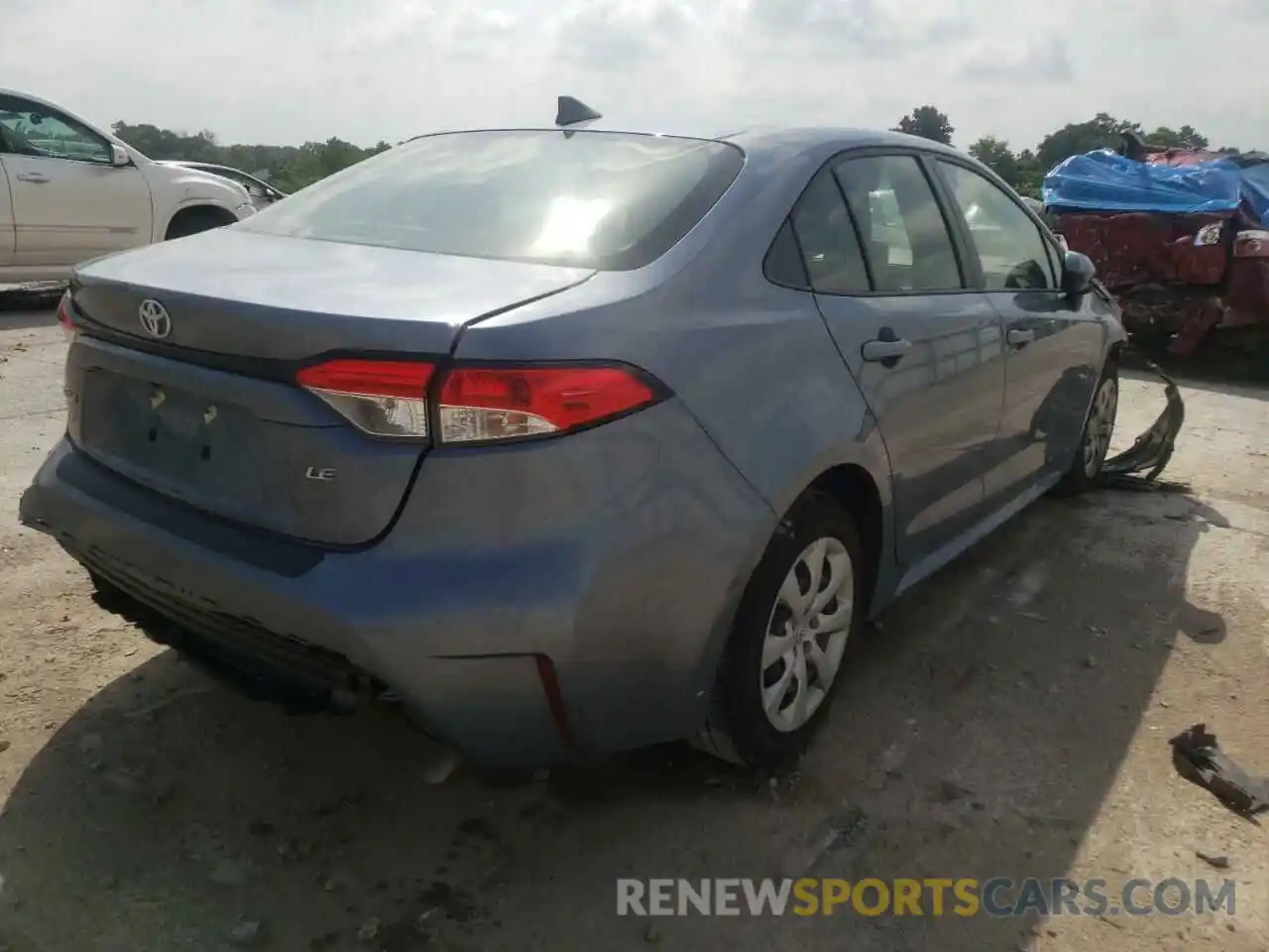 4 Photograph of a damaged car JTDEPRAE2LJ003190 TOYOTA COROLLA 2020