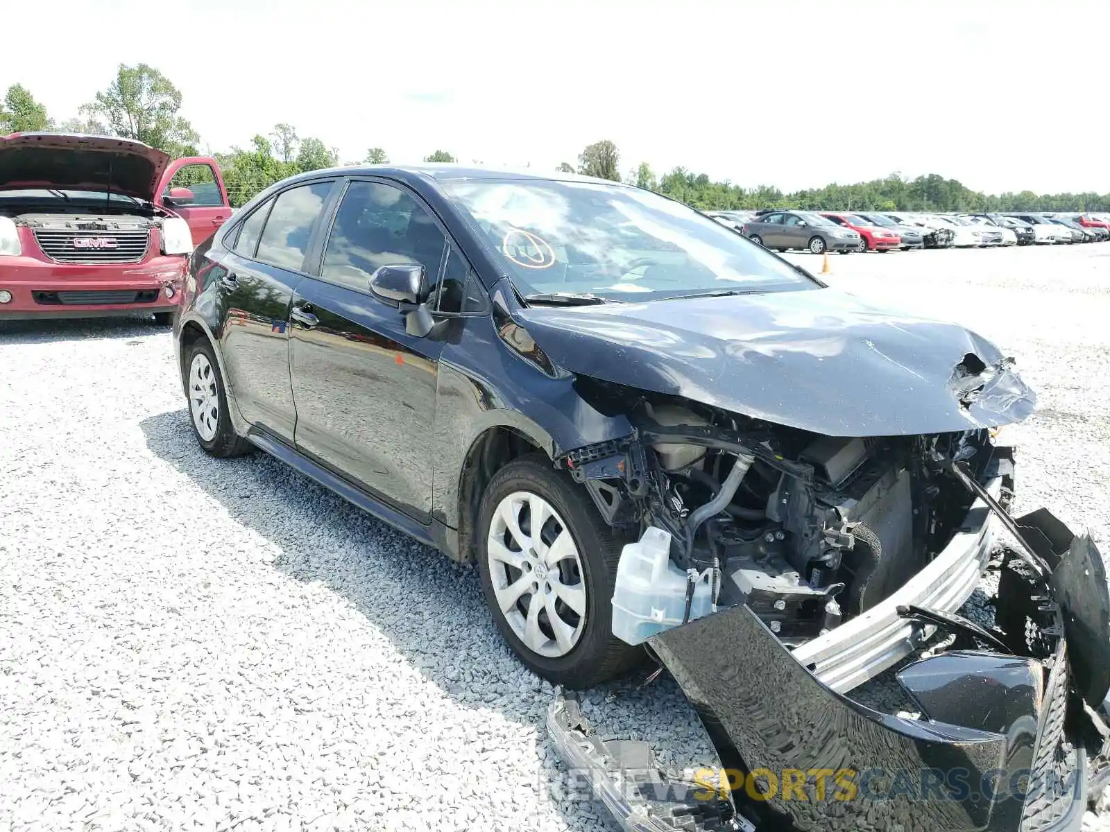 1 Photograph of a damaged car JTDEPRAE2LJ003366 TOYOTA COROLLA 2020