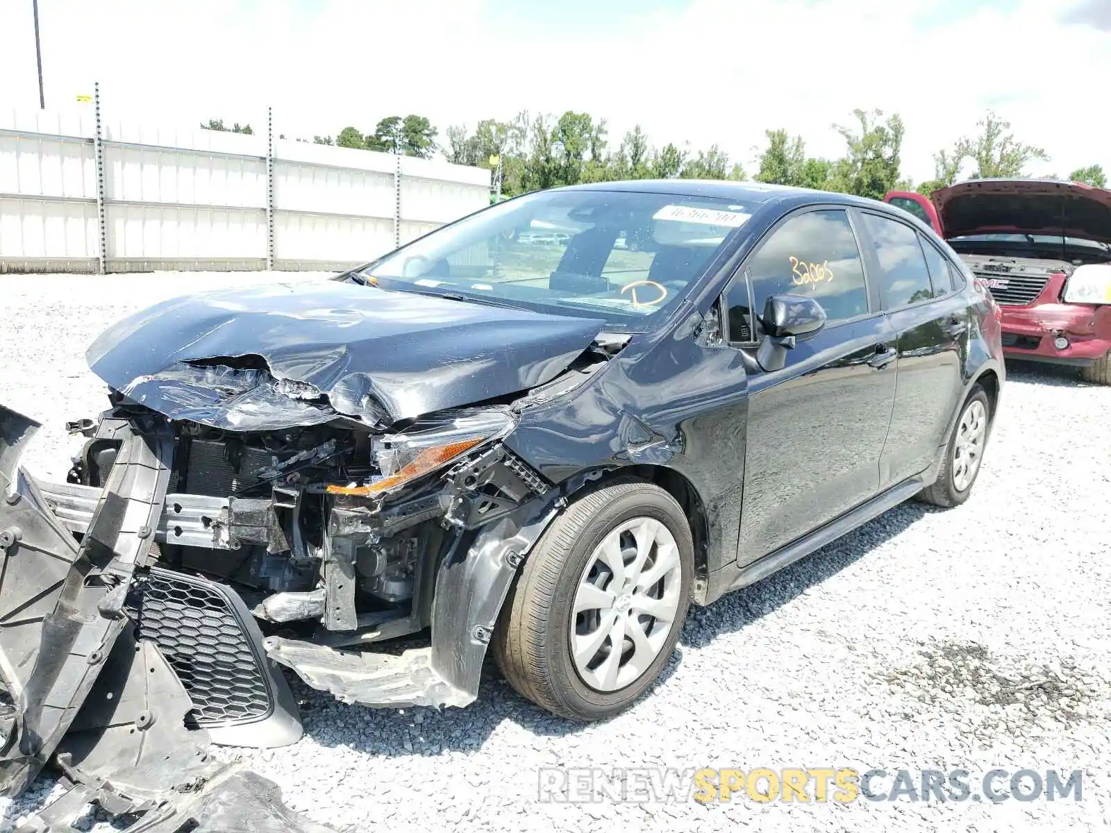 2 Photograph of a damaged car JTDEPRAE2LJ003366 TOYOTA COROLLA 2020