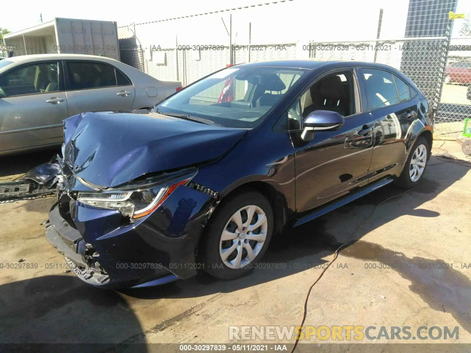 2 Photograph of a damaged car JTDEPRAE2LJ003447 TOYOTA COROLLA 2020